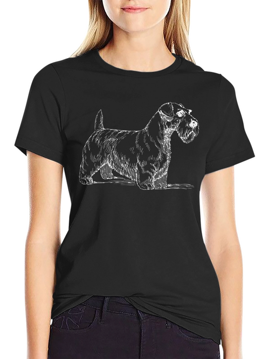 Scottish Terrier Graphic Tee - Black Cotton Casual Shirt