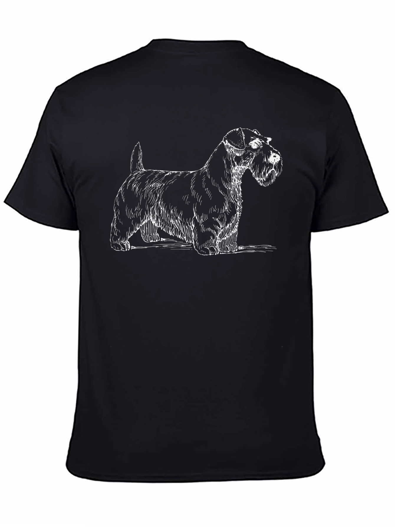 Scottish Terrier Graphic Tee - Black Cotton Casual Shirt