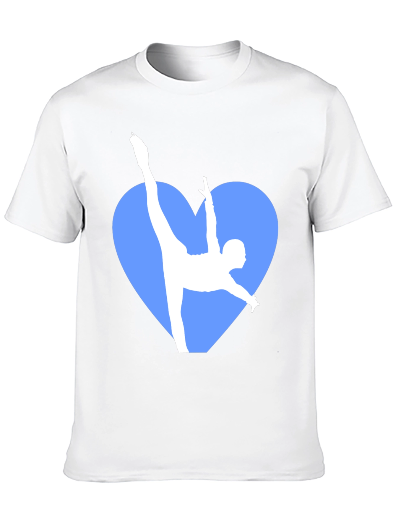 Gymnastics Heart Graphic Tee - Black