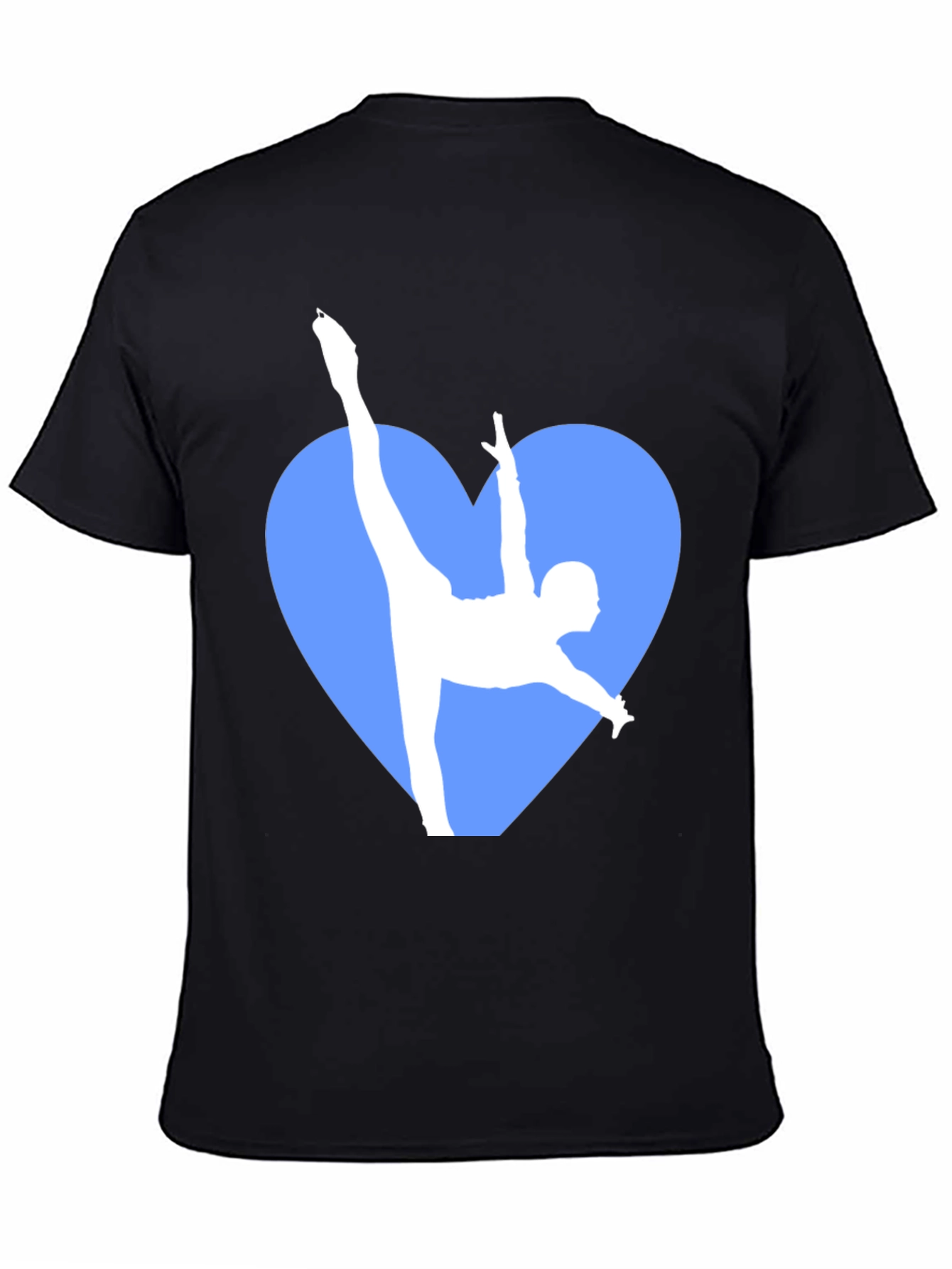 Gymnastics Heart Graphic Tee - Black