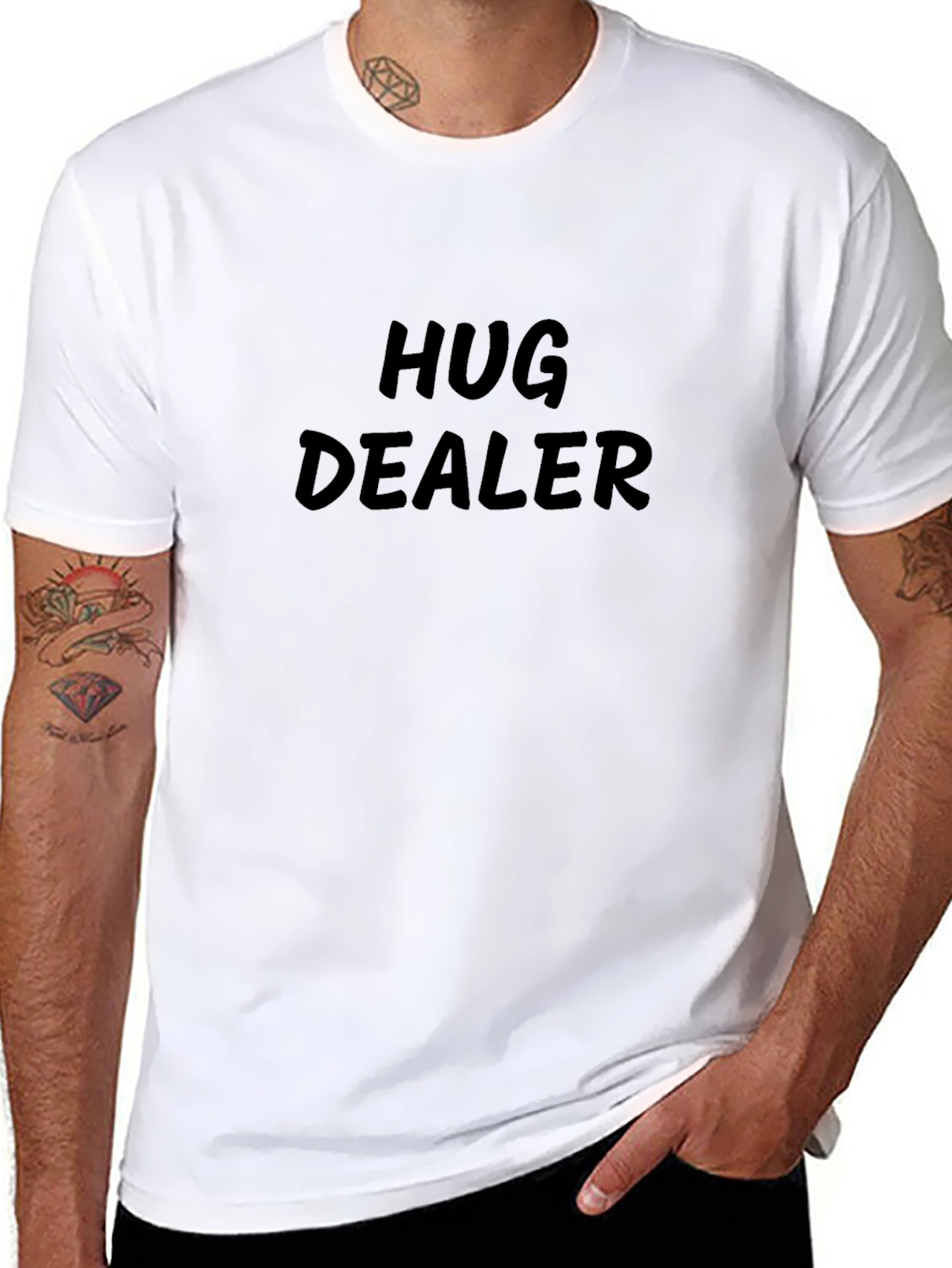 Hug Dealer Graphic Tee - Soft Cotton Blend