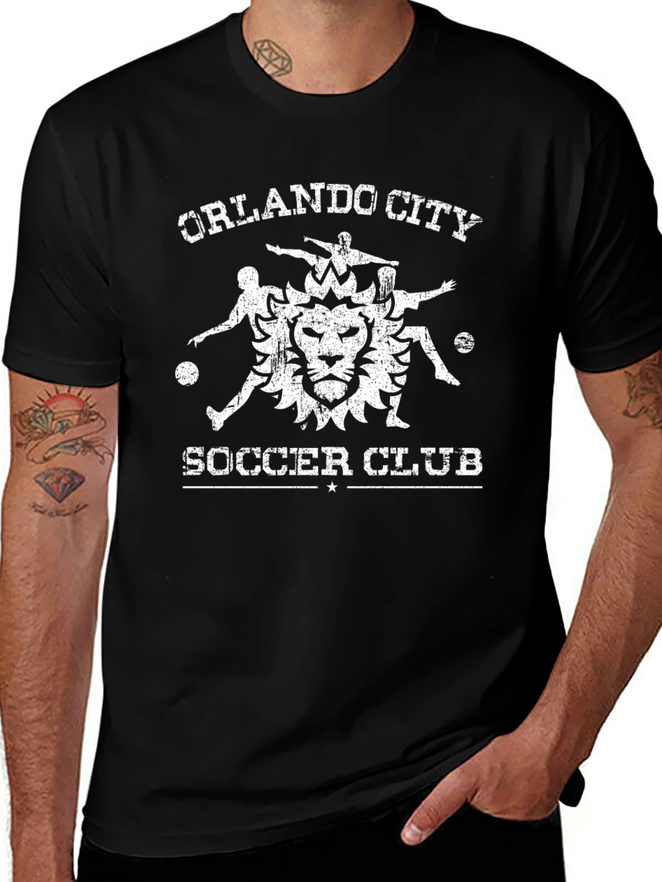 Orlando City Soccer Club Black Graphic Tee
