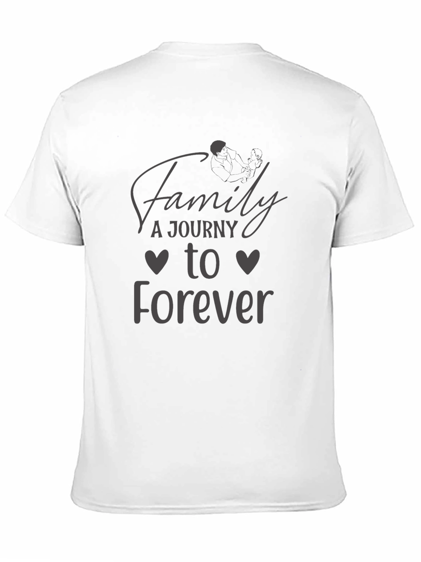 Family Journey to Forever Black Graphic Tee