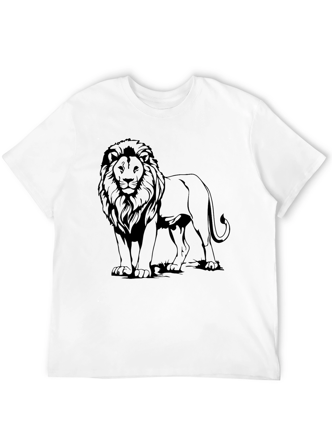 Lion Graphic Tee - Mens Black T-Shirt