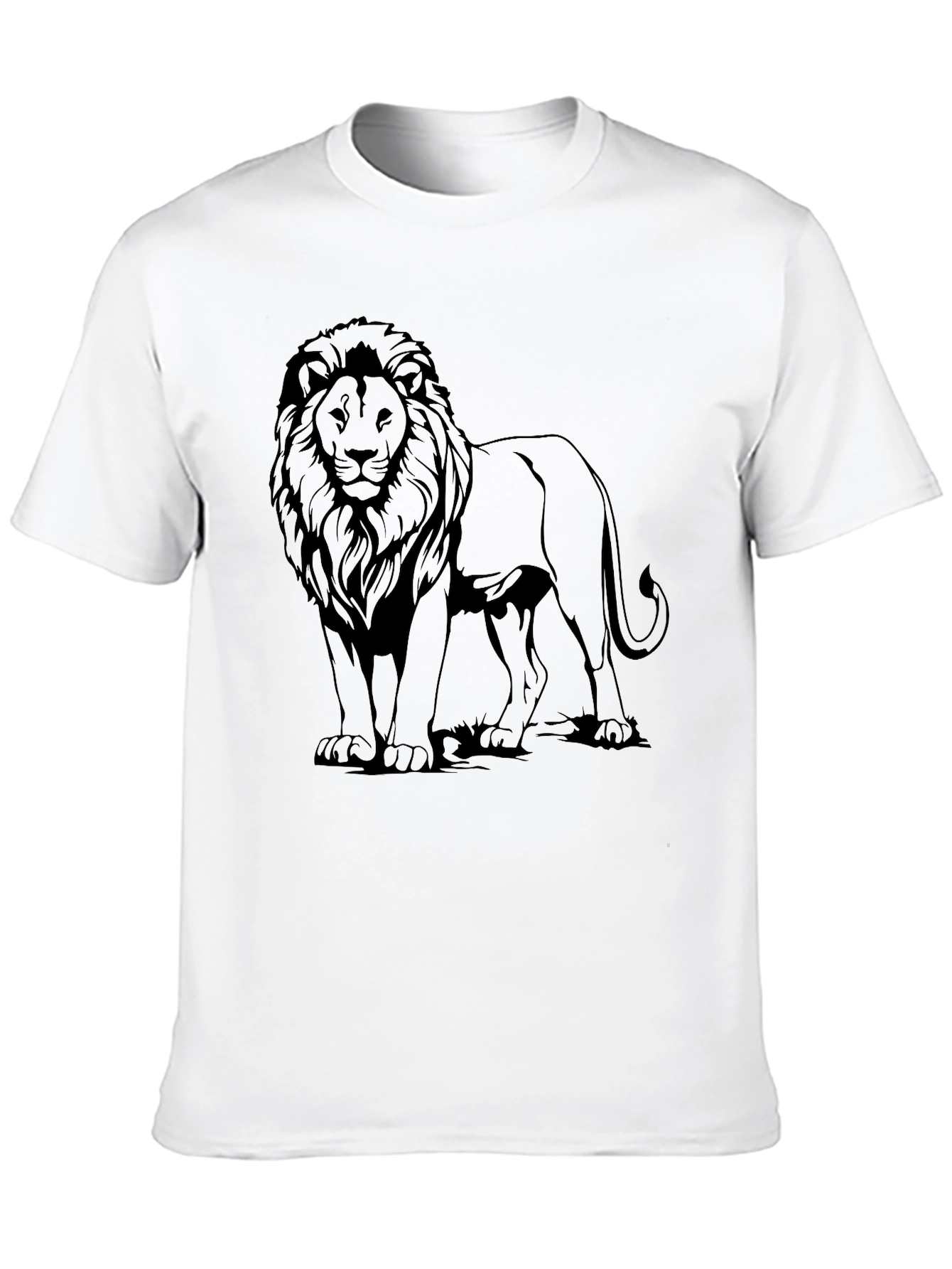 Lion Graphic Tee - Mens Black T-Shirt