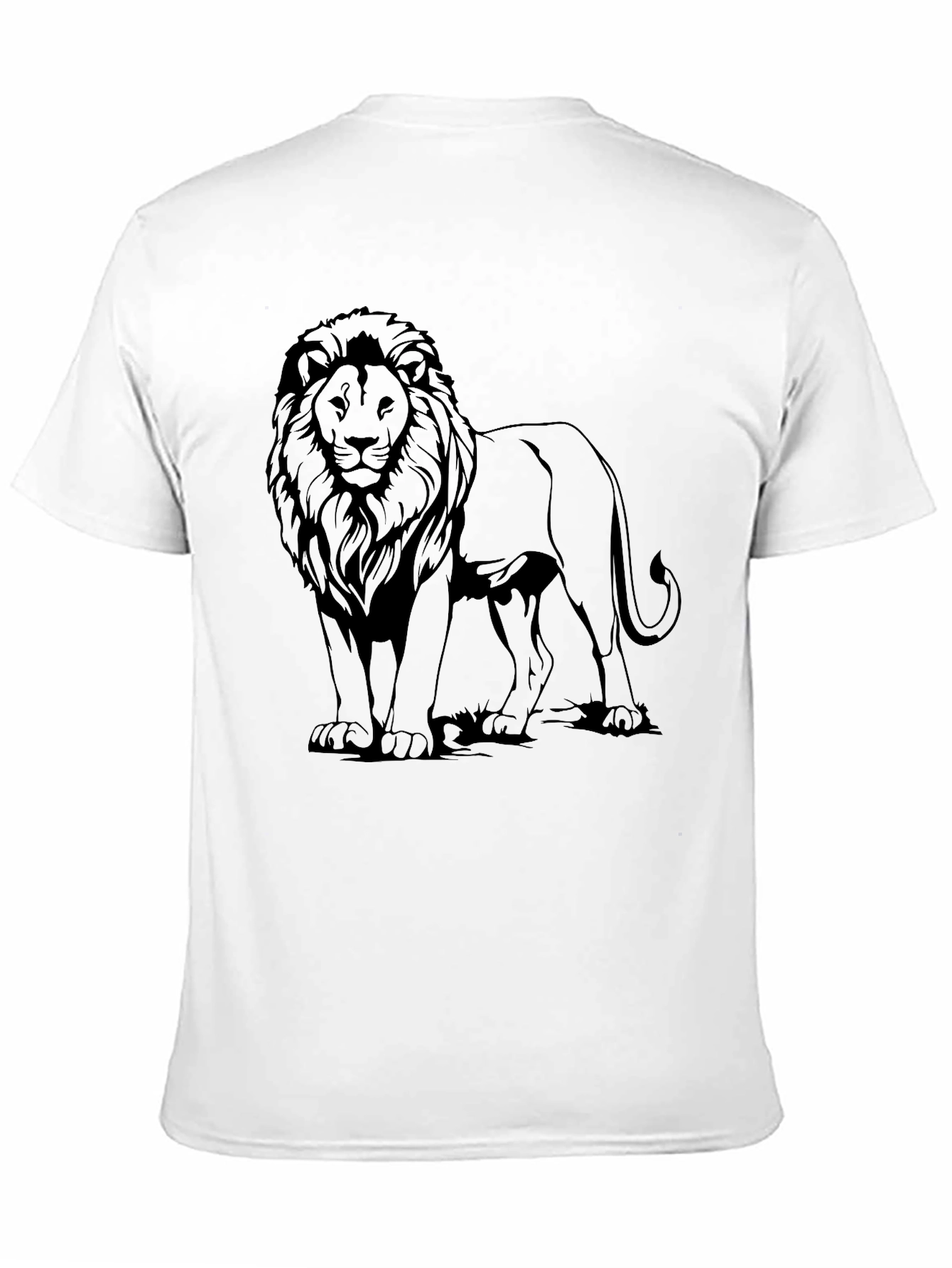 Lion Graphic Tee - Mens Black T-Shirt
