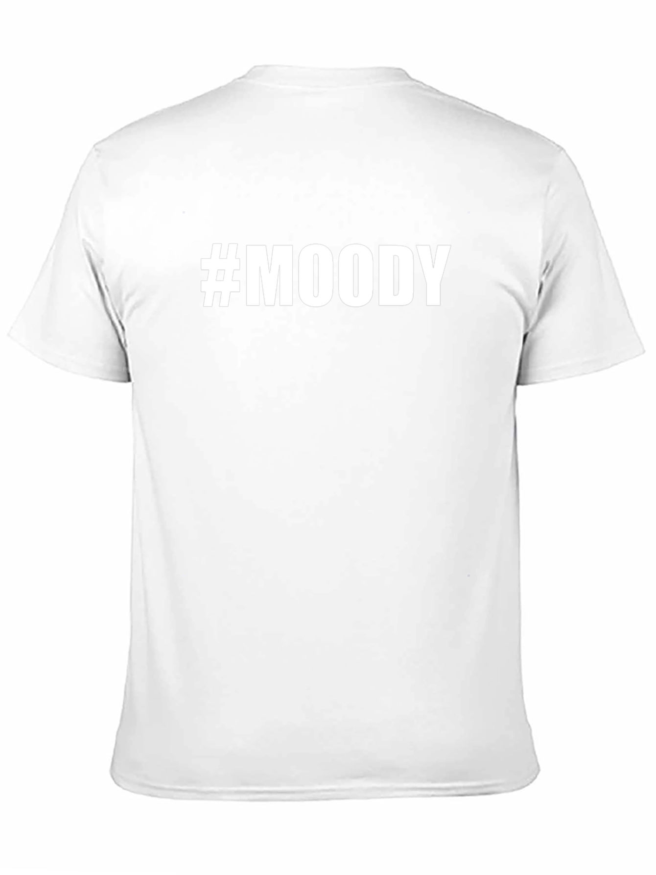 #Moody Graphic Print Mens Black T-Shirt