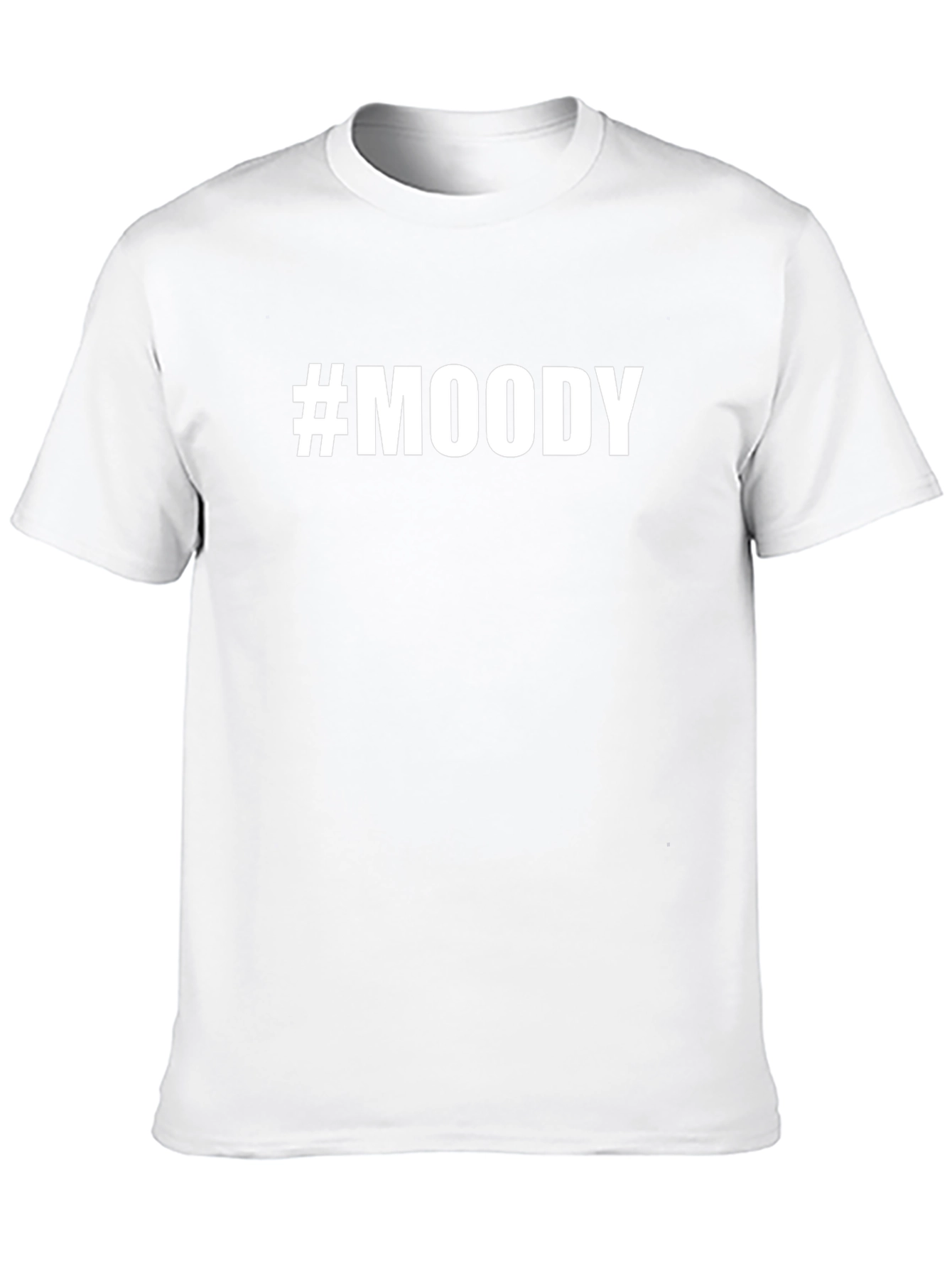 #Moody Graphic Print Mens Black T-Shirt