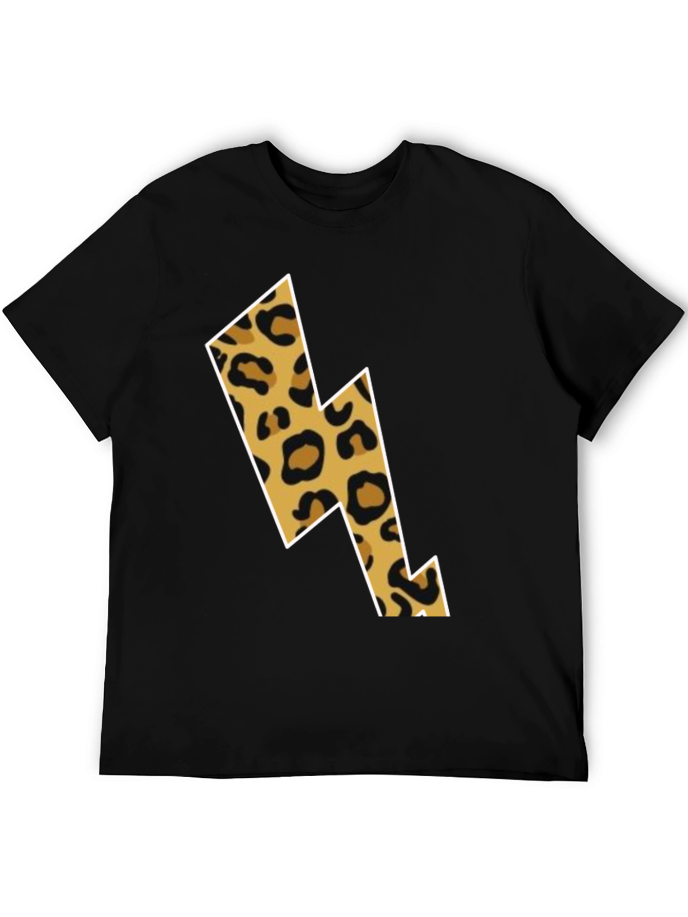 Leopard Lightning Bolt Graphic Tee