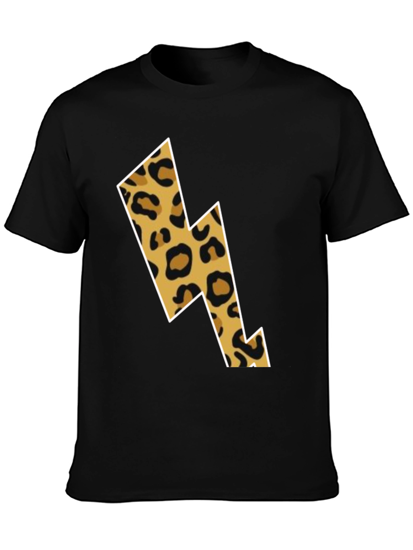 Leopard Lightning Bolt Graphic Tee