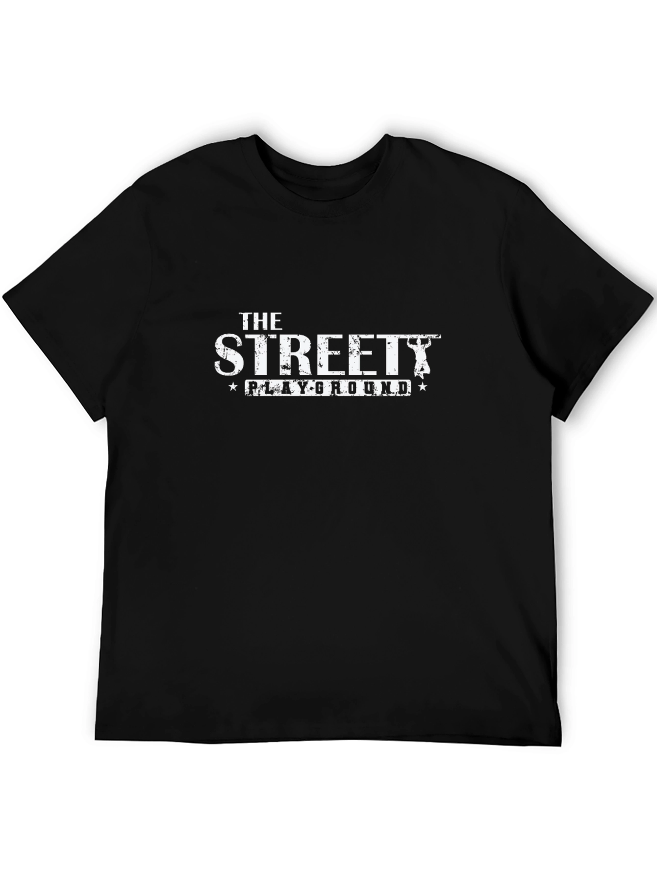 The Streetty Playground Black Graphic Tee