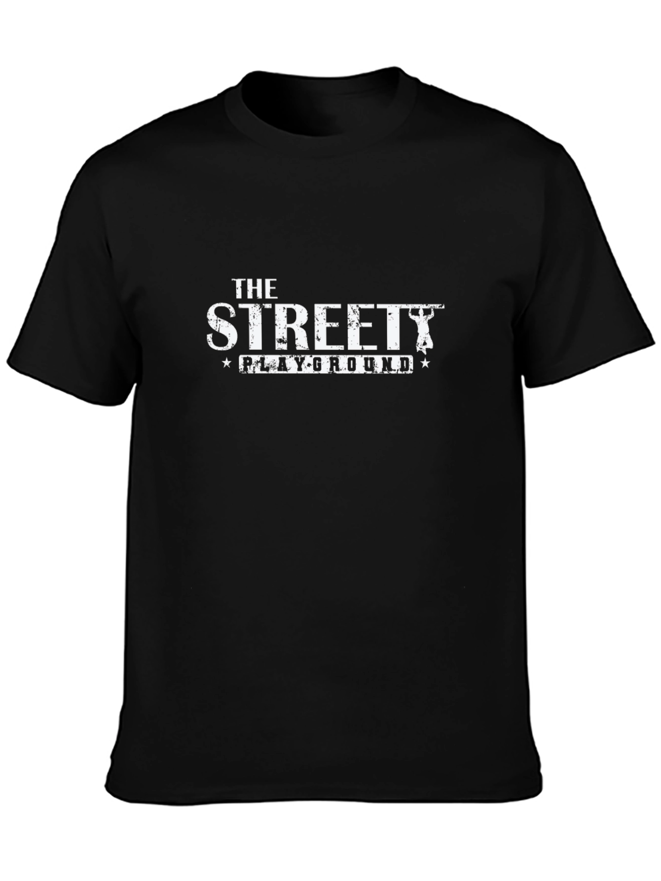 The Streetty Playground Black Graphic Tee