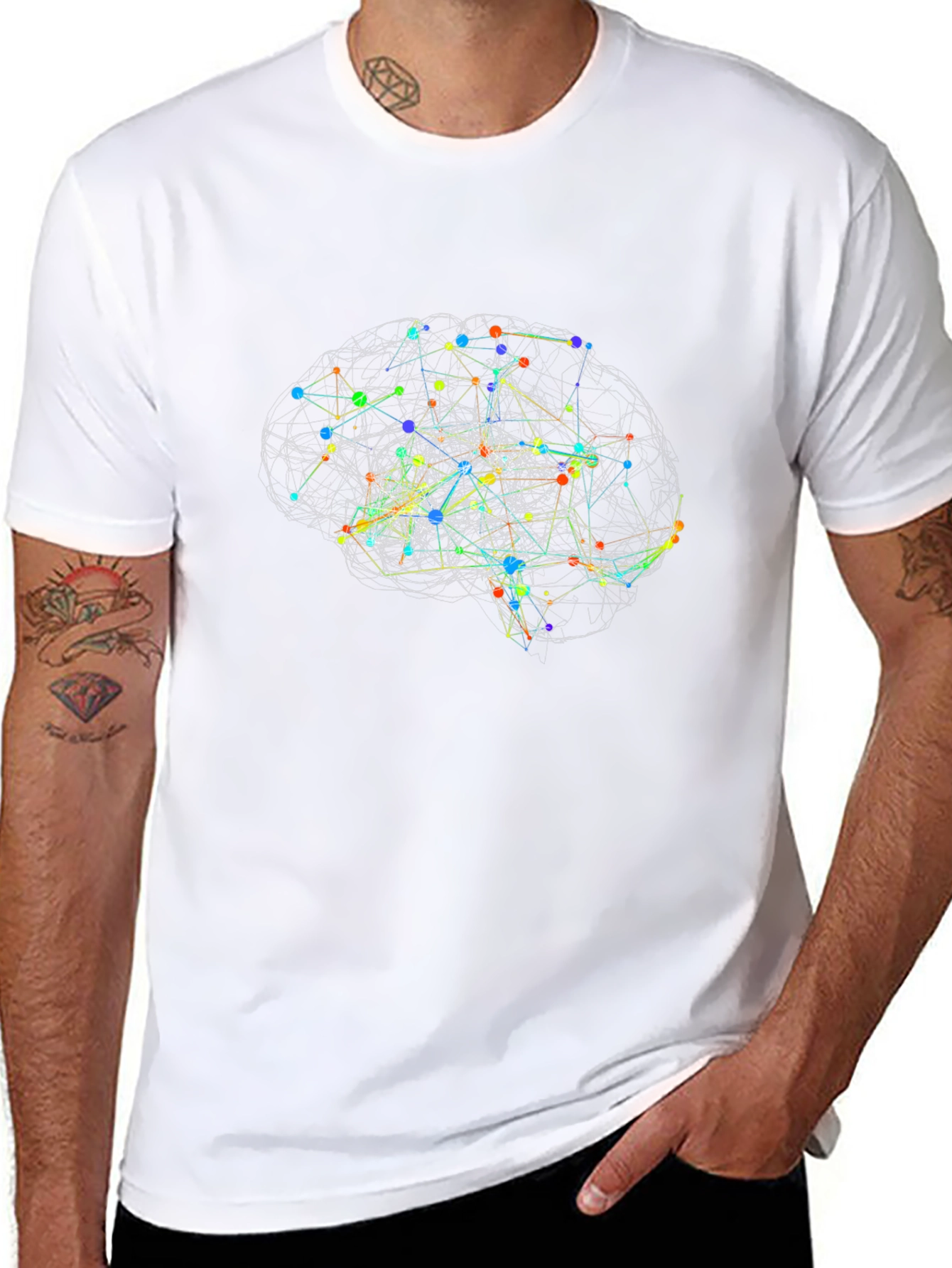 Brain Connections T-Shirt - Black