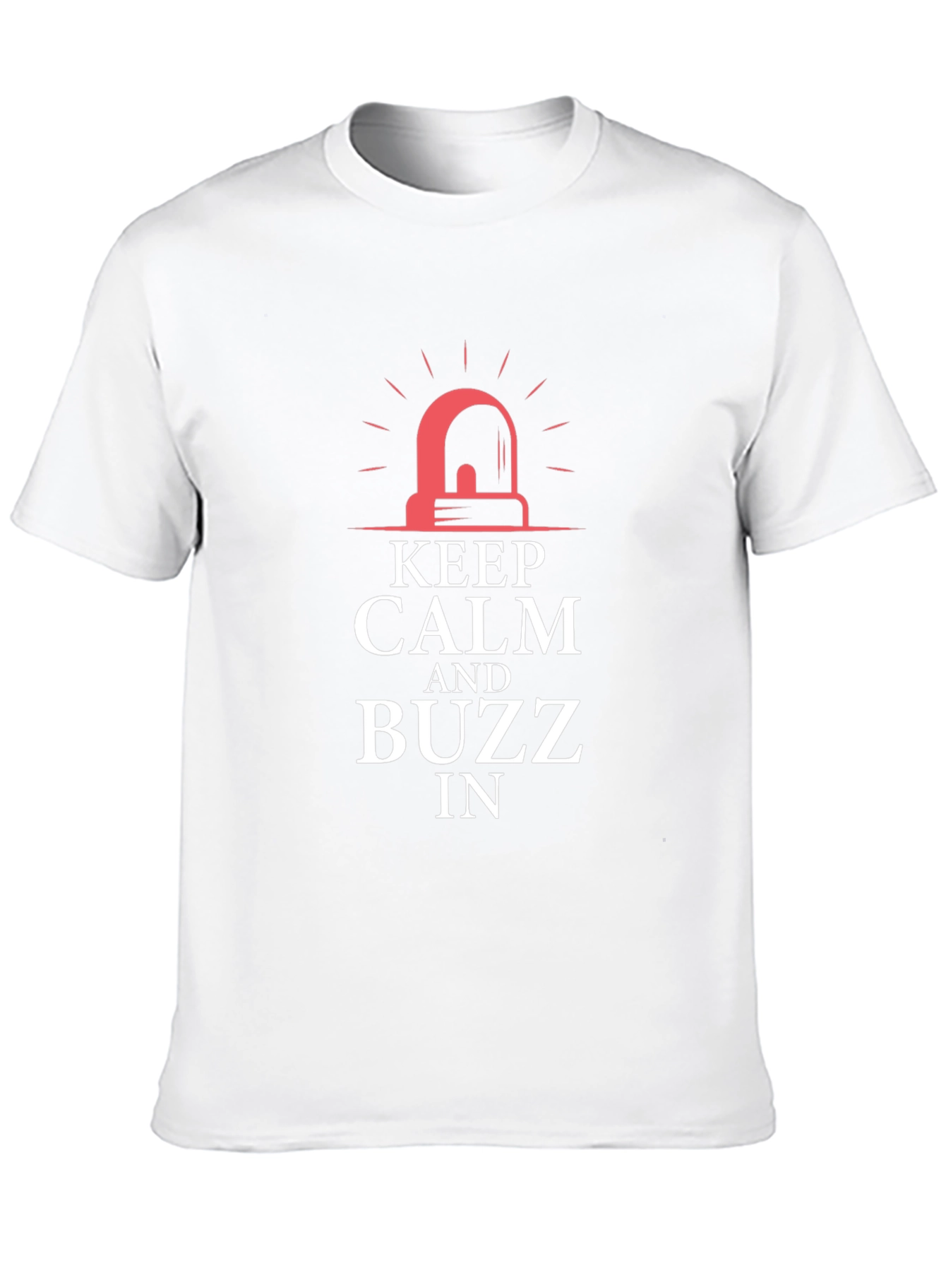 Keep Calm and Buzz In Black T-Shirt
