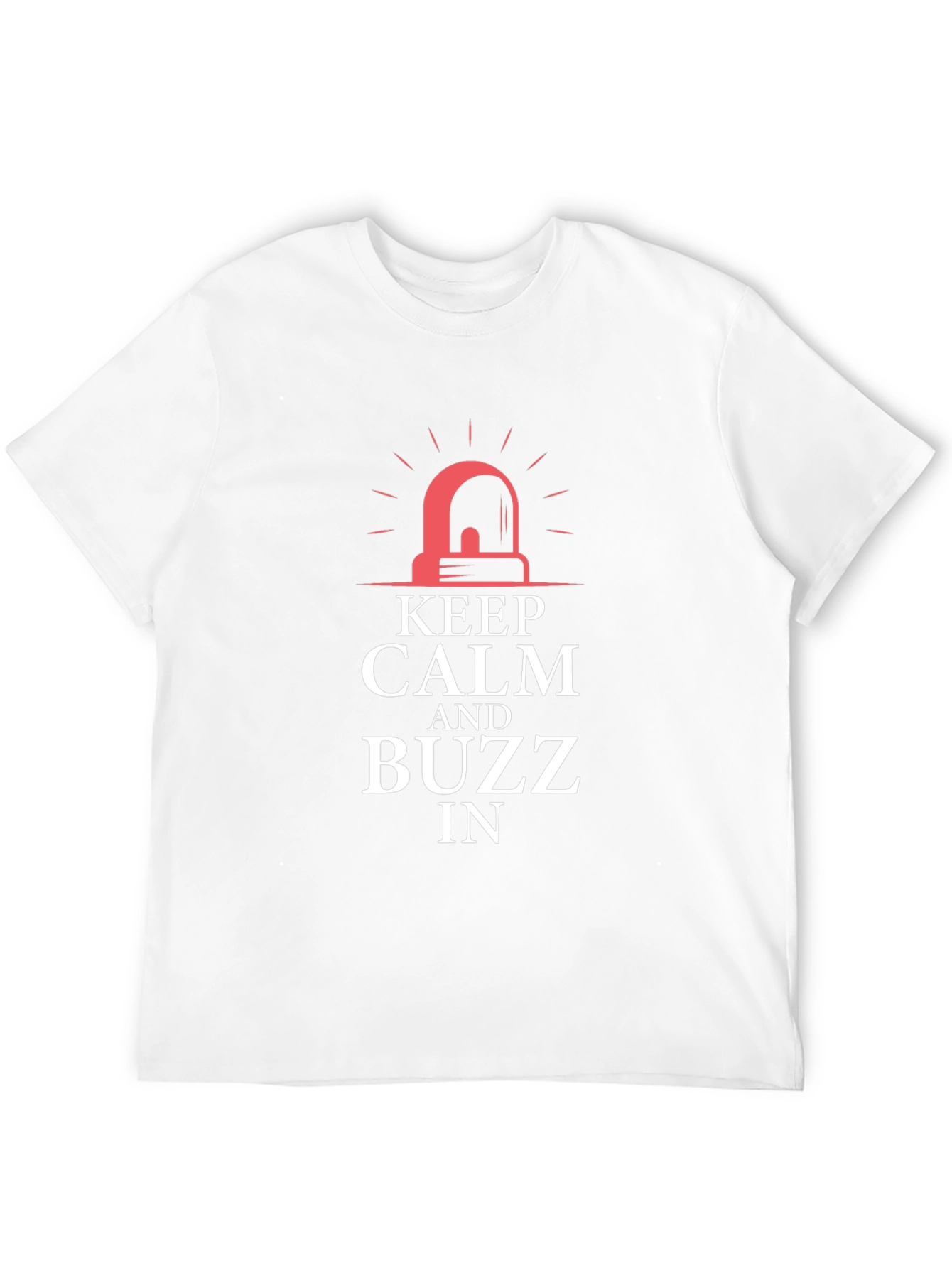 Keep Calm and Buzz In Black T-Shirt