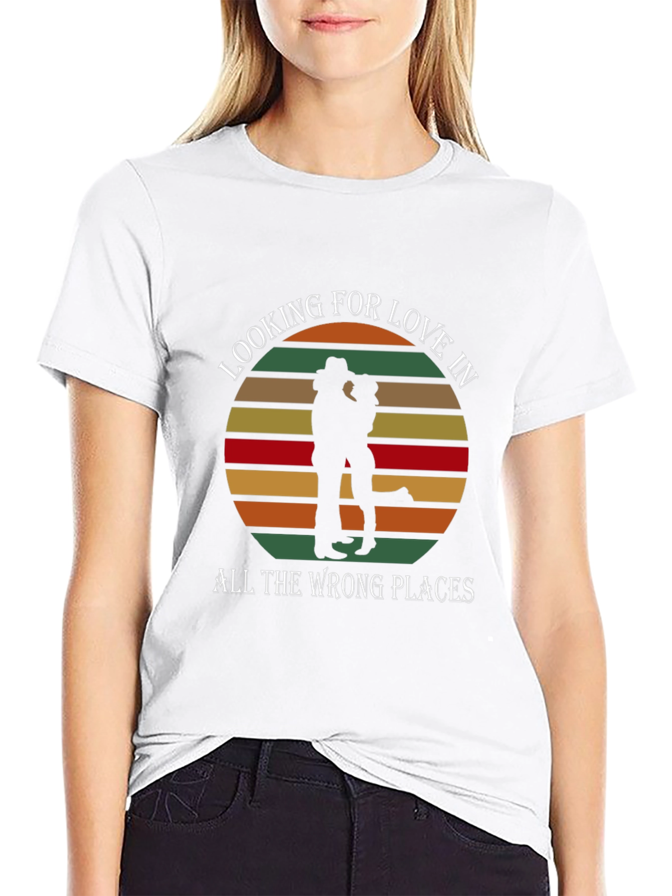 Looking For Love T-Shirt - Country Sunset Design