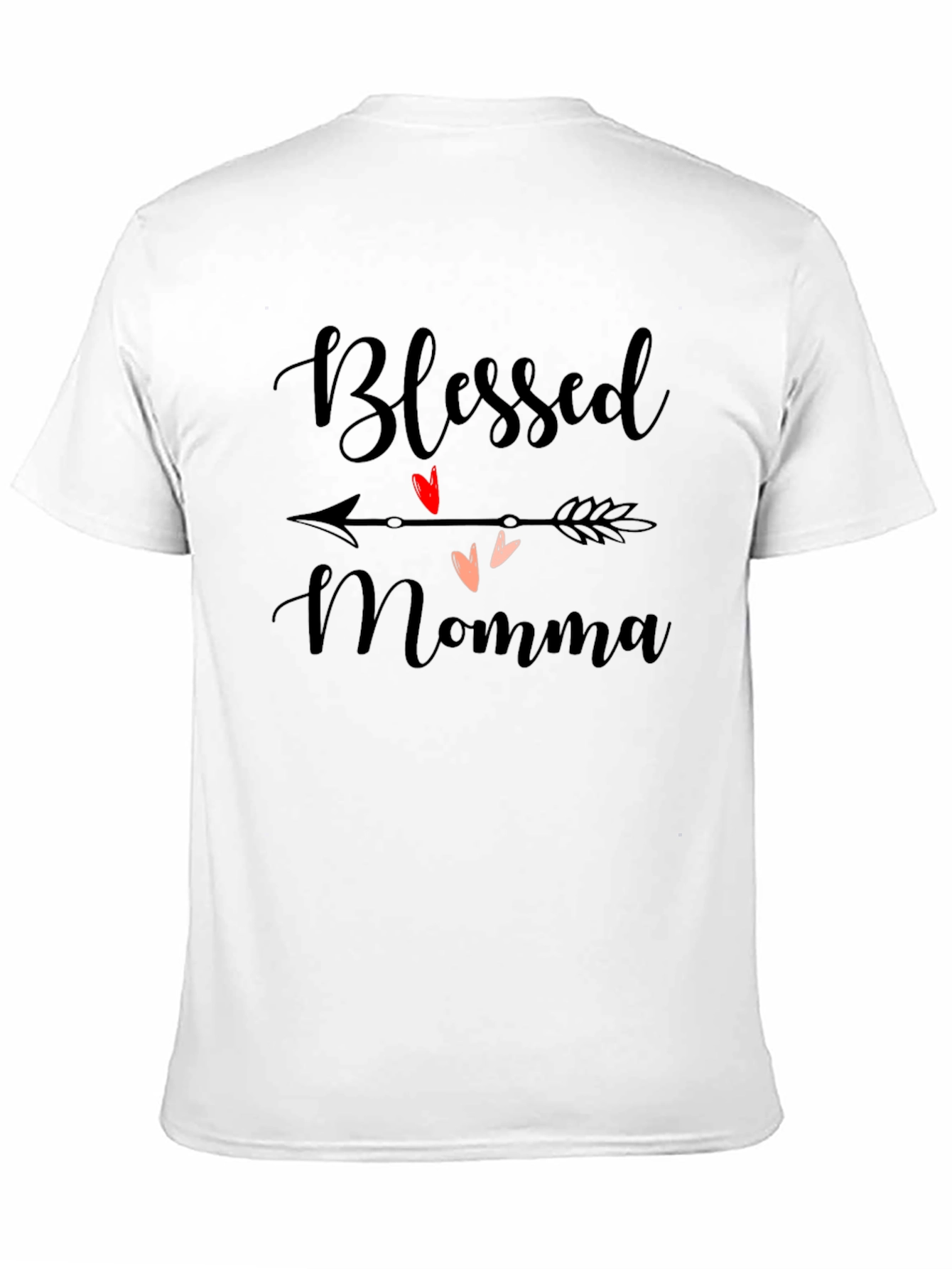 Blessed Momma Graphic Tee - Casual Black T-Shirt