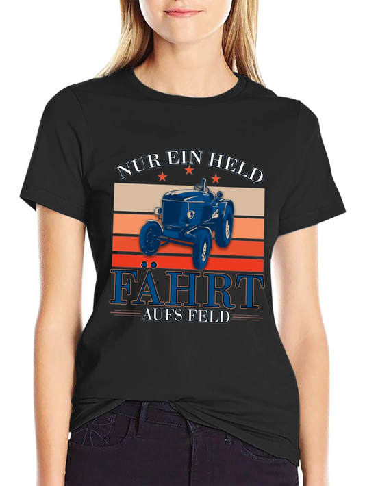NUR EIN HELD Tractor Graphic T-Shirt
