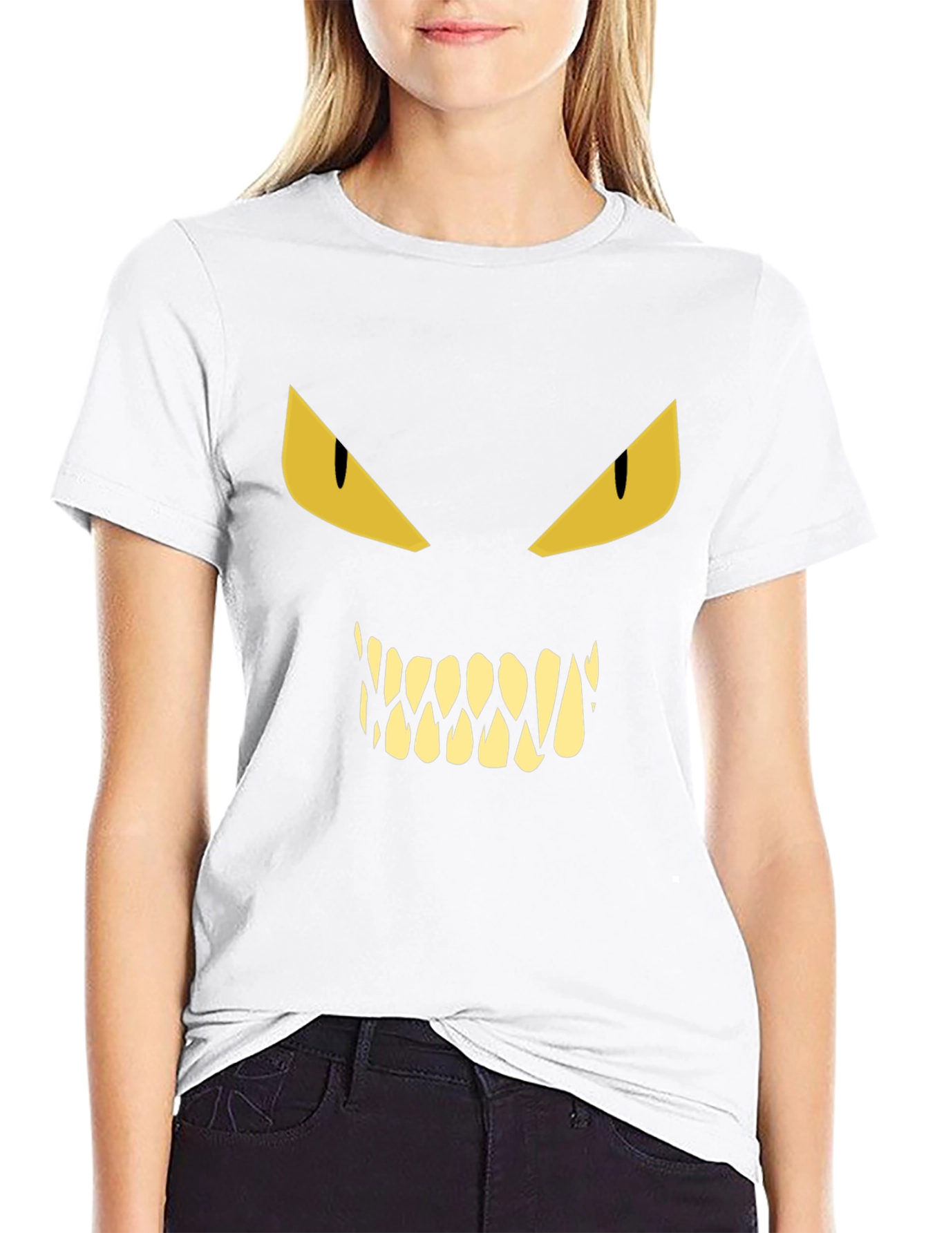 Monster Face Graphic T-Shirt - Halloween Ready!
