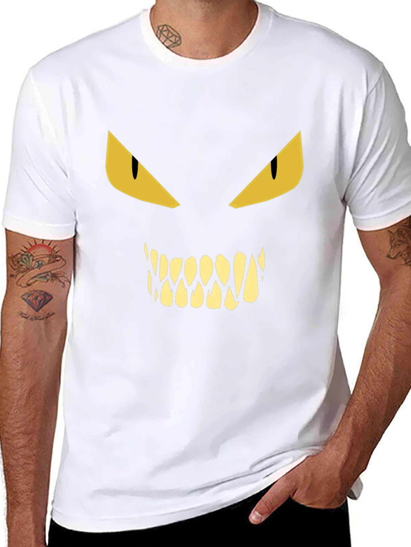 Monster Face Graphic T-Shirt - Halloween Ready!