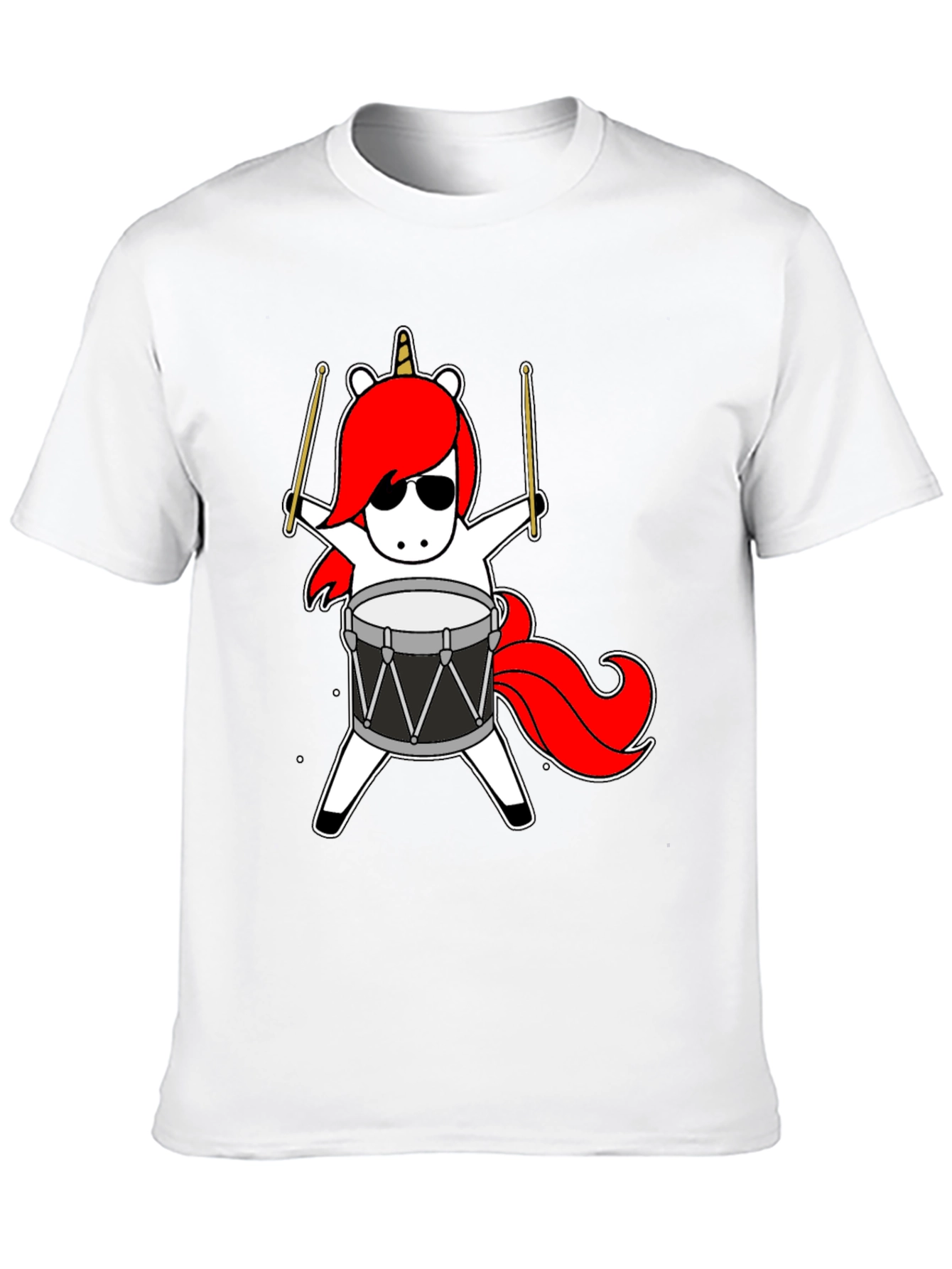 Unicorn Drummer Graphic Tee