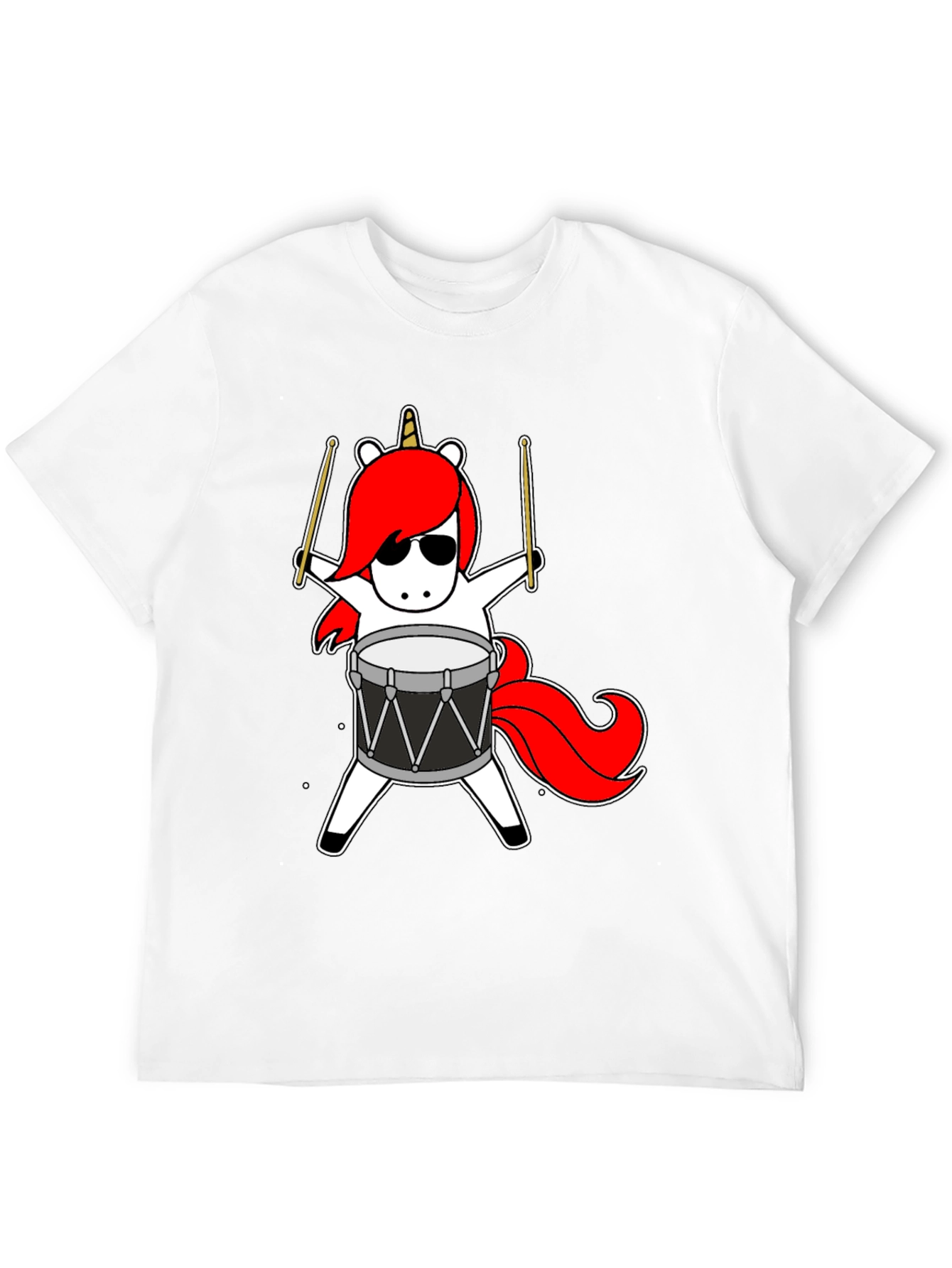 Unicorn Drummer Graphic Tee