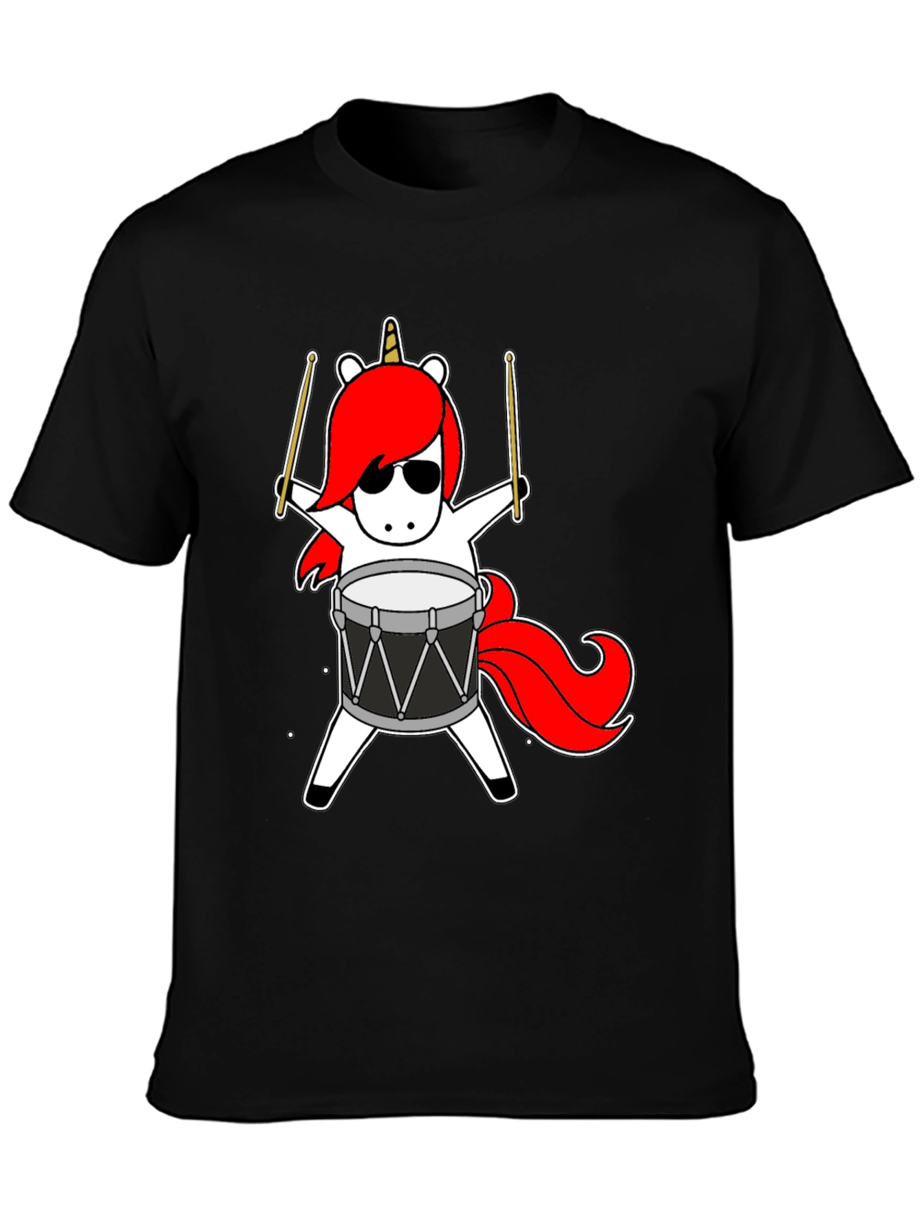 Unicorn Drummer Graphic Tee