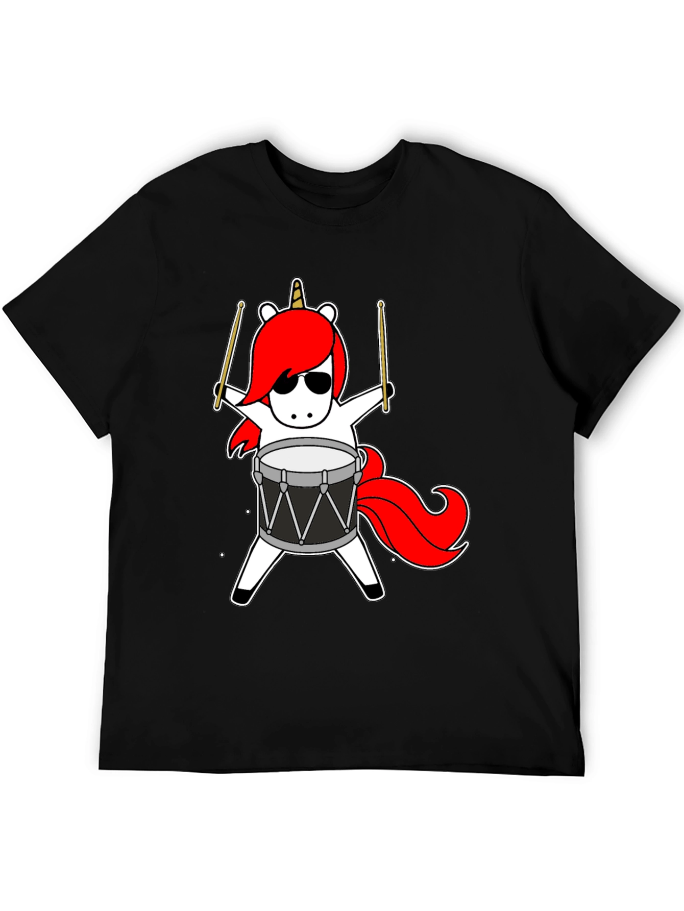 Unicorn Drummer Graphic Tee