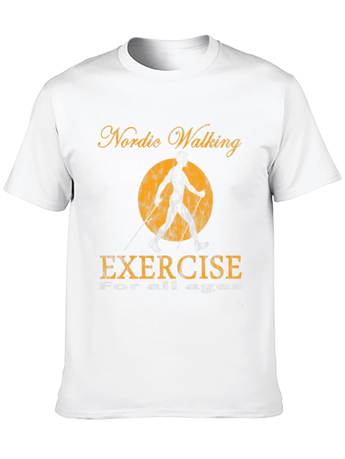 Nordic Walking Exercise T-Shirt - All Ages Fitness