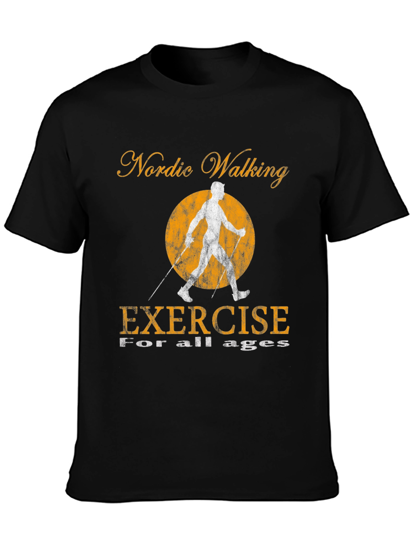 Nordic Walking Exercise T-Shirt - All Ages Fitness