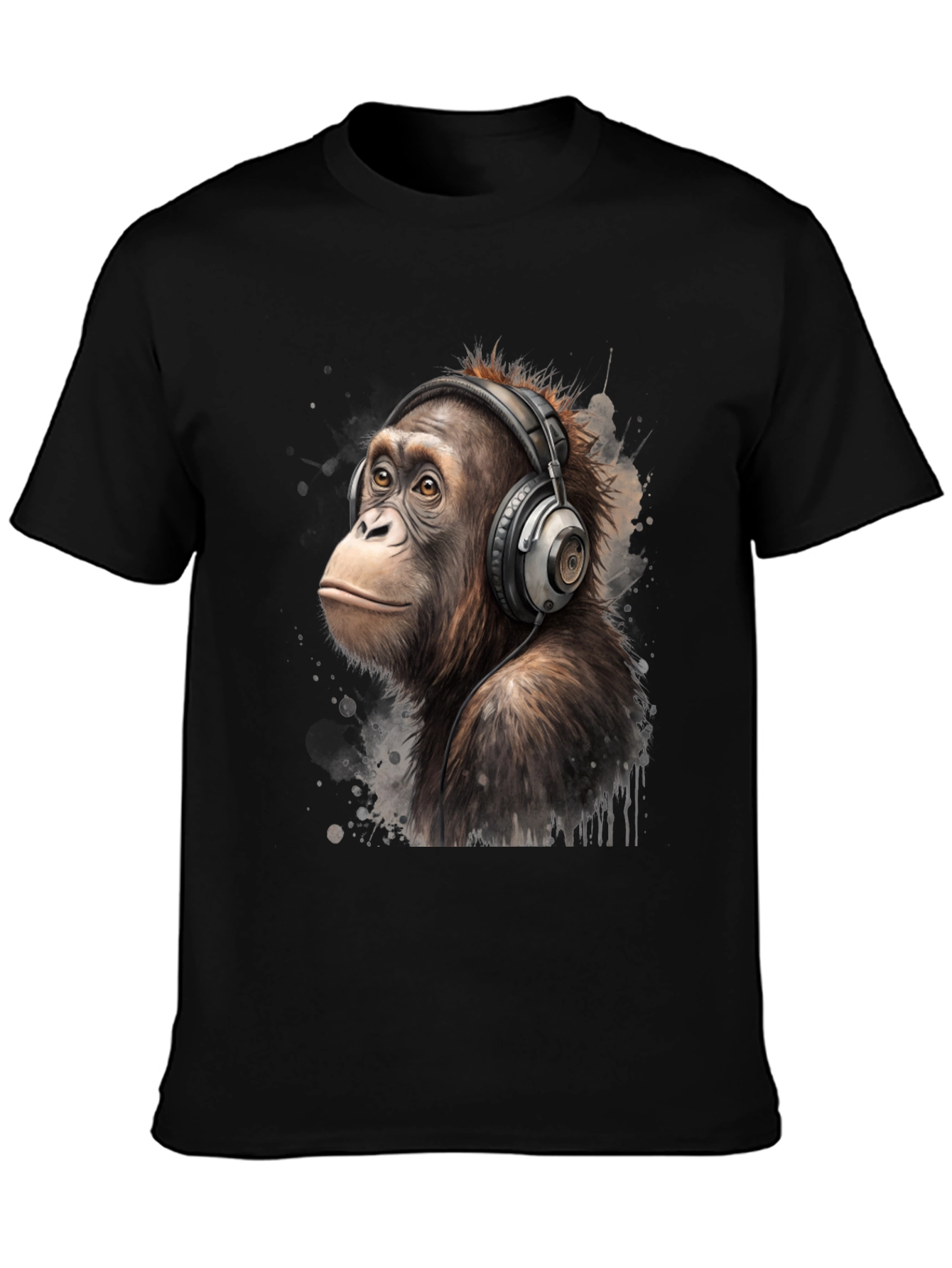 Orangutan DJ T-Shirt: Cool Ape with Headphones