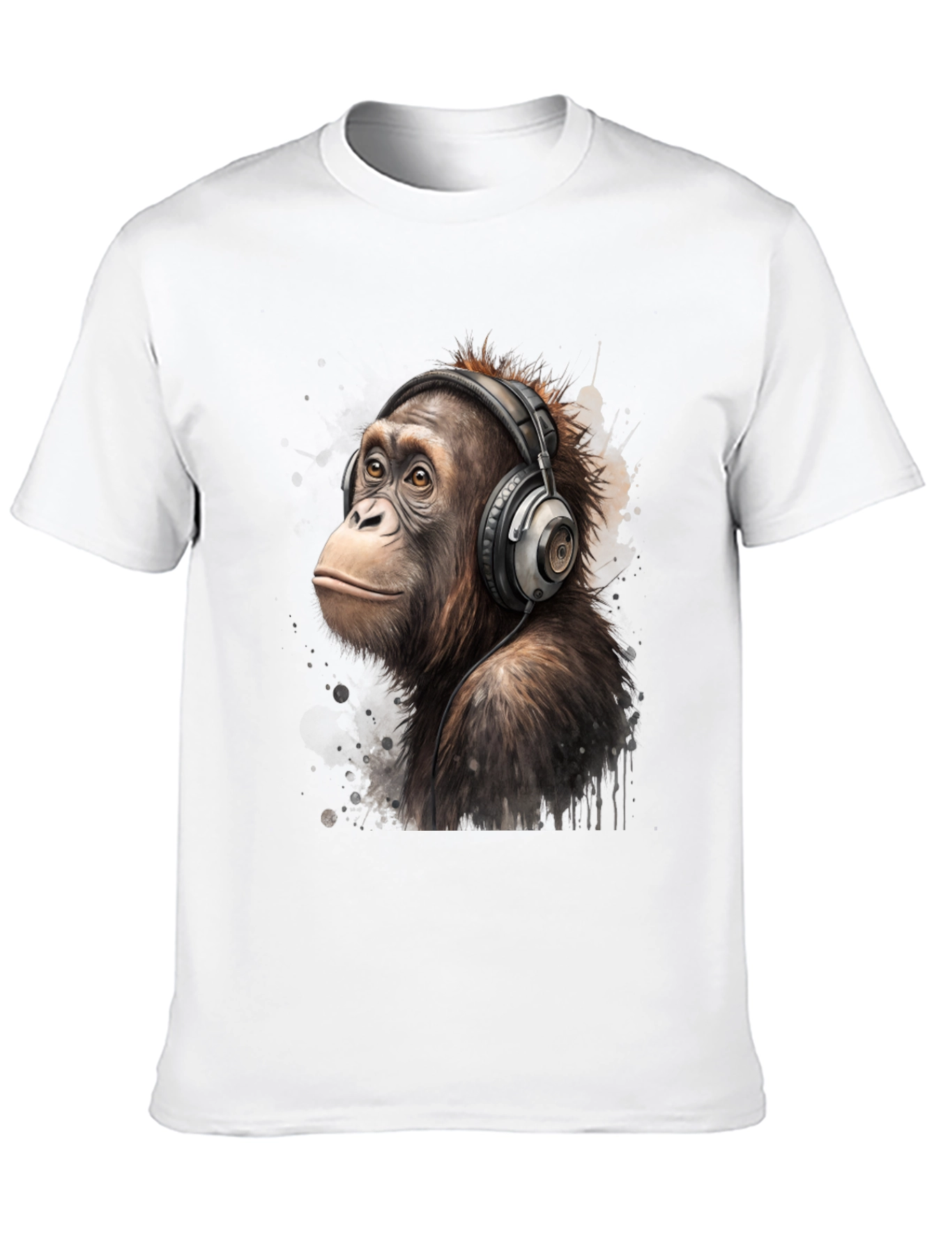 Orangutan DJ T-Shirt: Cool Ape with Headphones