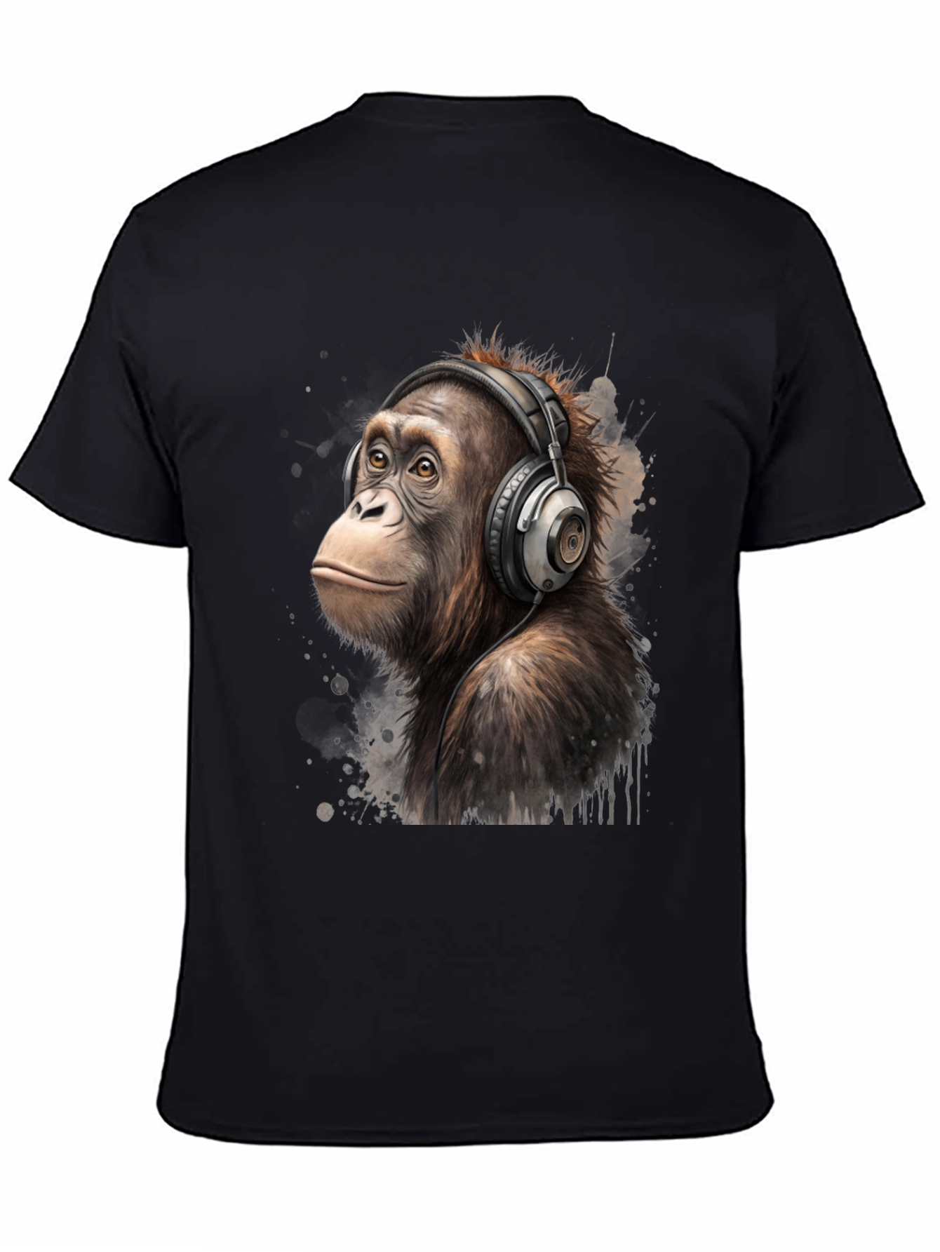 Orangutan DJ T-Shirt: Cool Ape with Headphones
