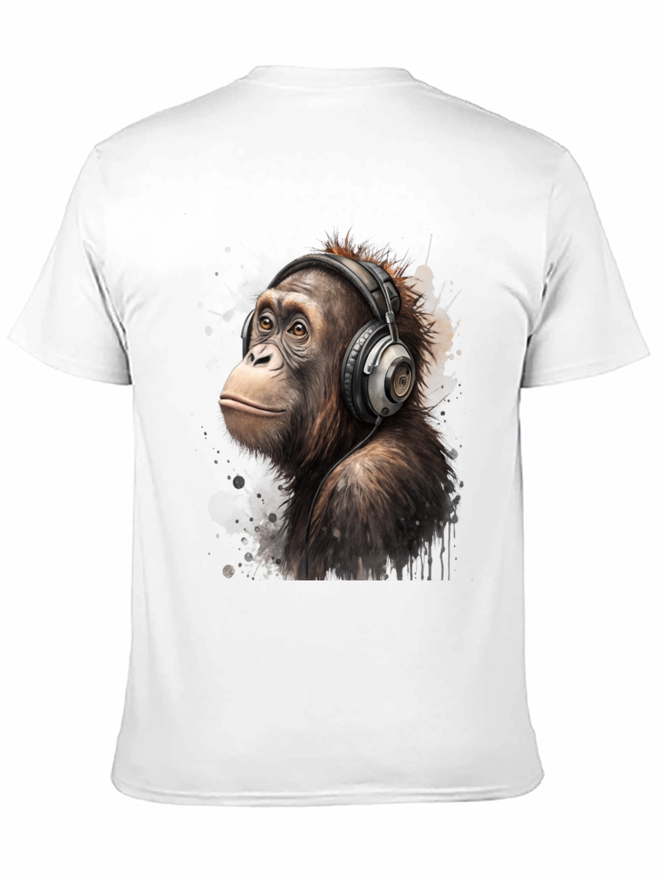 Orangutan DJ T-Shirt: Cool Ape with Headphones