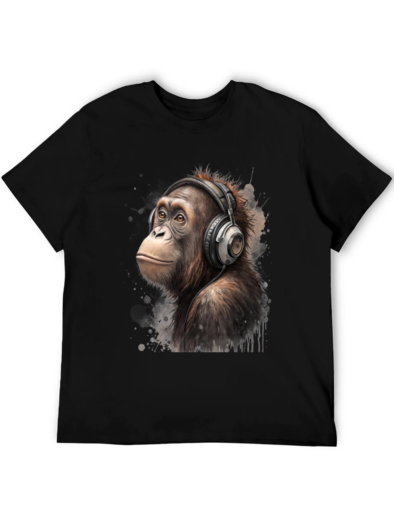 Orangutan DJ T-Shirt: Cool Ape with Headphones