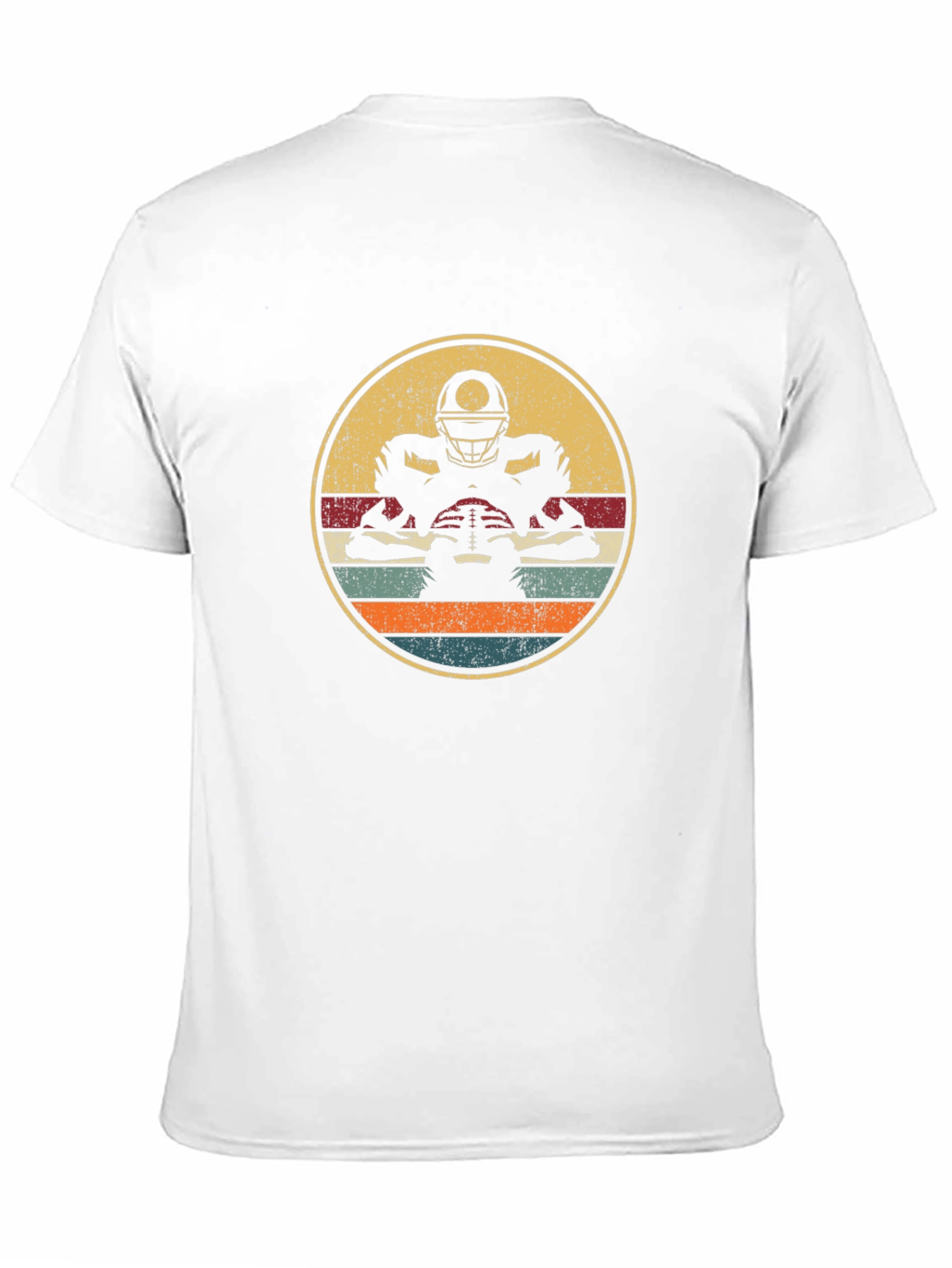 Retro Football Player Graphic T-Shirt