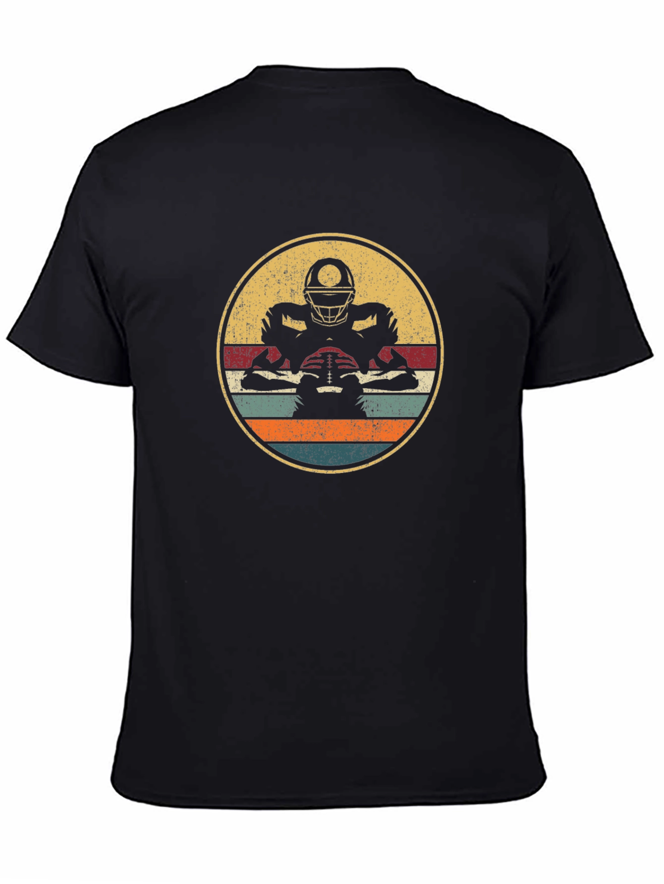 Retro Football Player Graphic T-Shirt