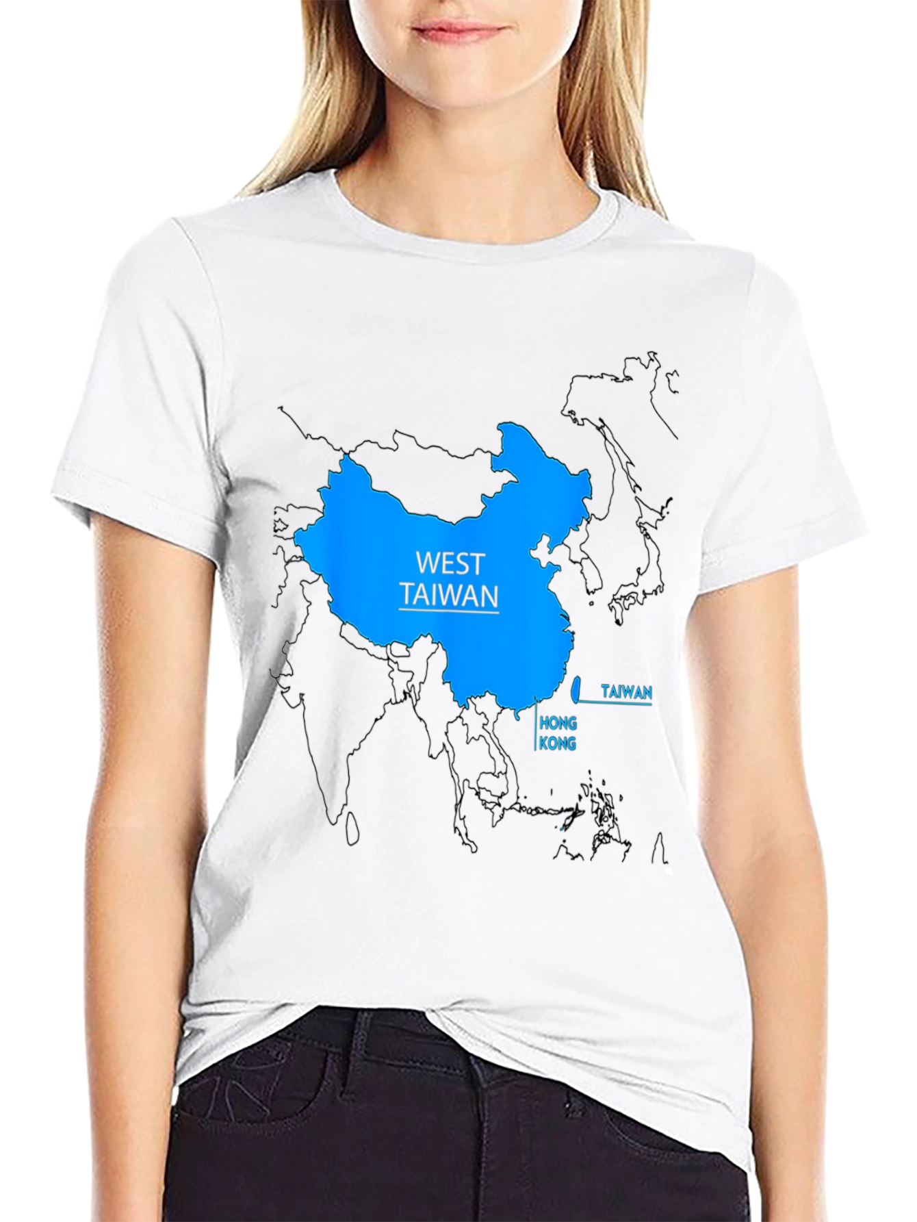 West Taiwan Map T-Shirt - Political Statement Tee