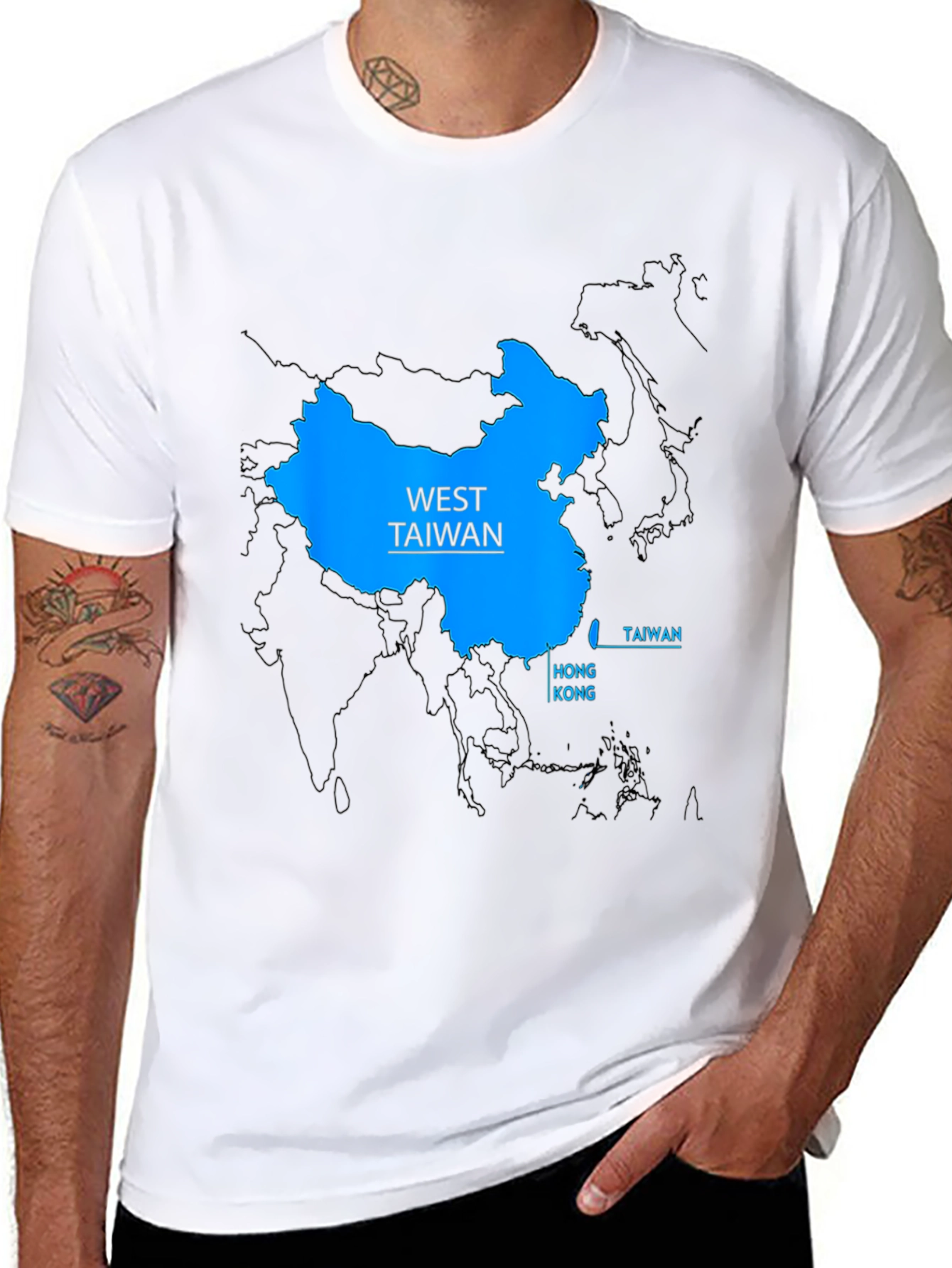 West Taiwan Map T-Shirt - Political Statement Tee