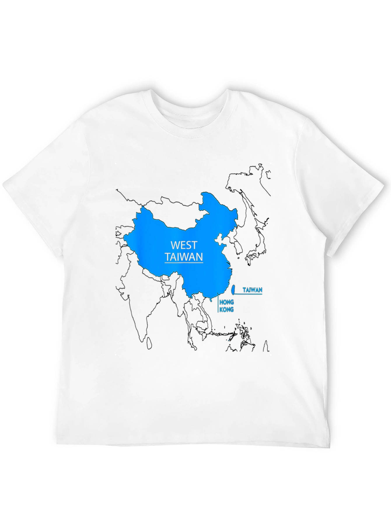 West Taiwan Map T-Shirt - Political Statement Tee