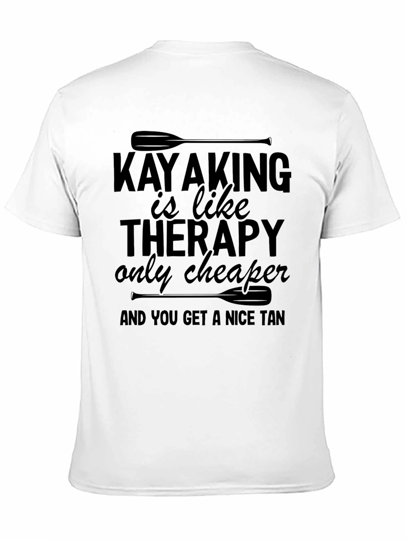 Kayaking is Like Therapy T-Shirt Funny Paddle Tee