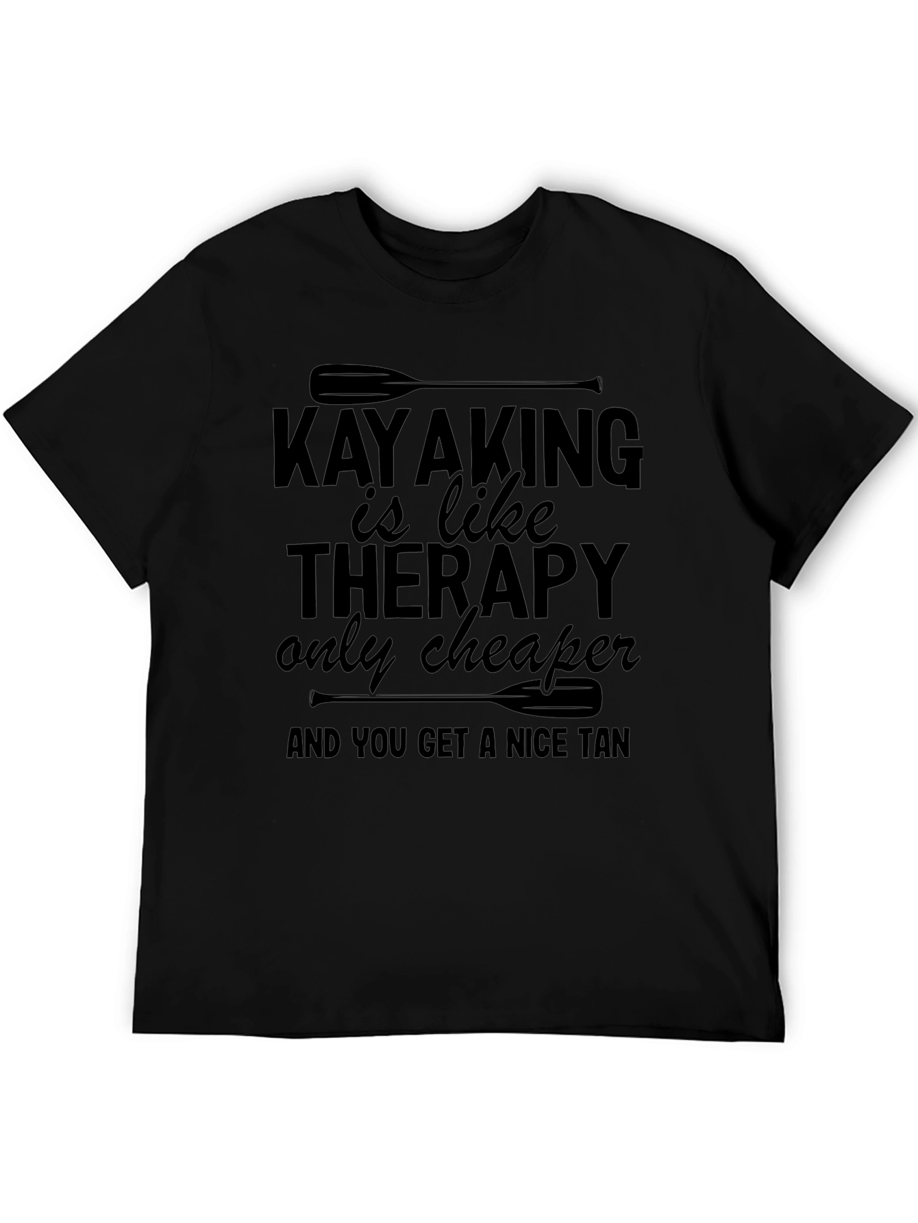 Kayaking is Like Therapy T-Shirt Funny Paddle Tee