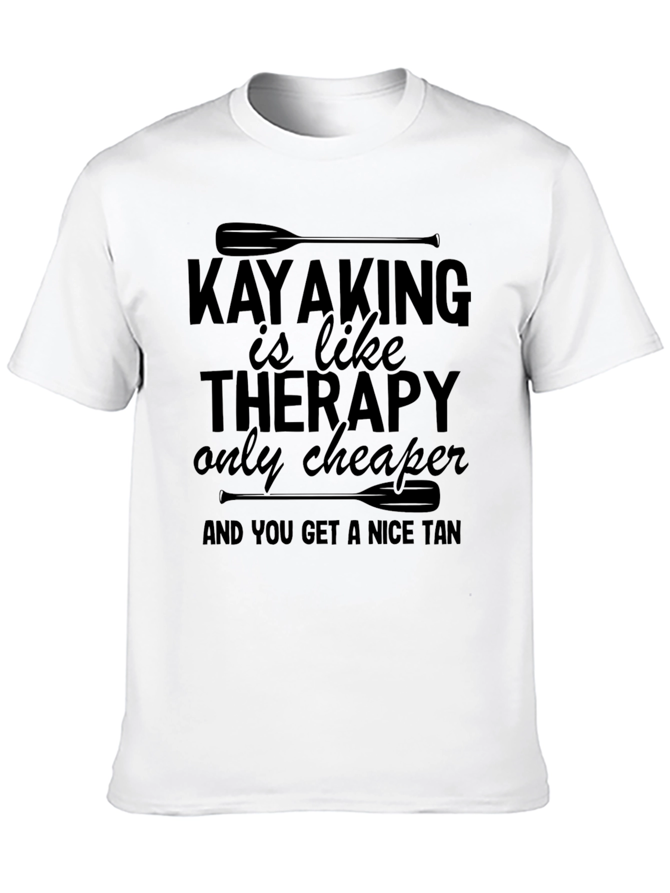 Kayaking is Like Therapy T-Shirt Funny Paddle Tee