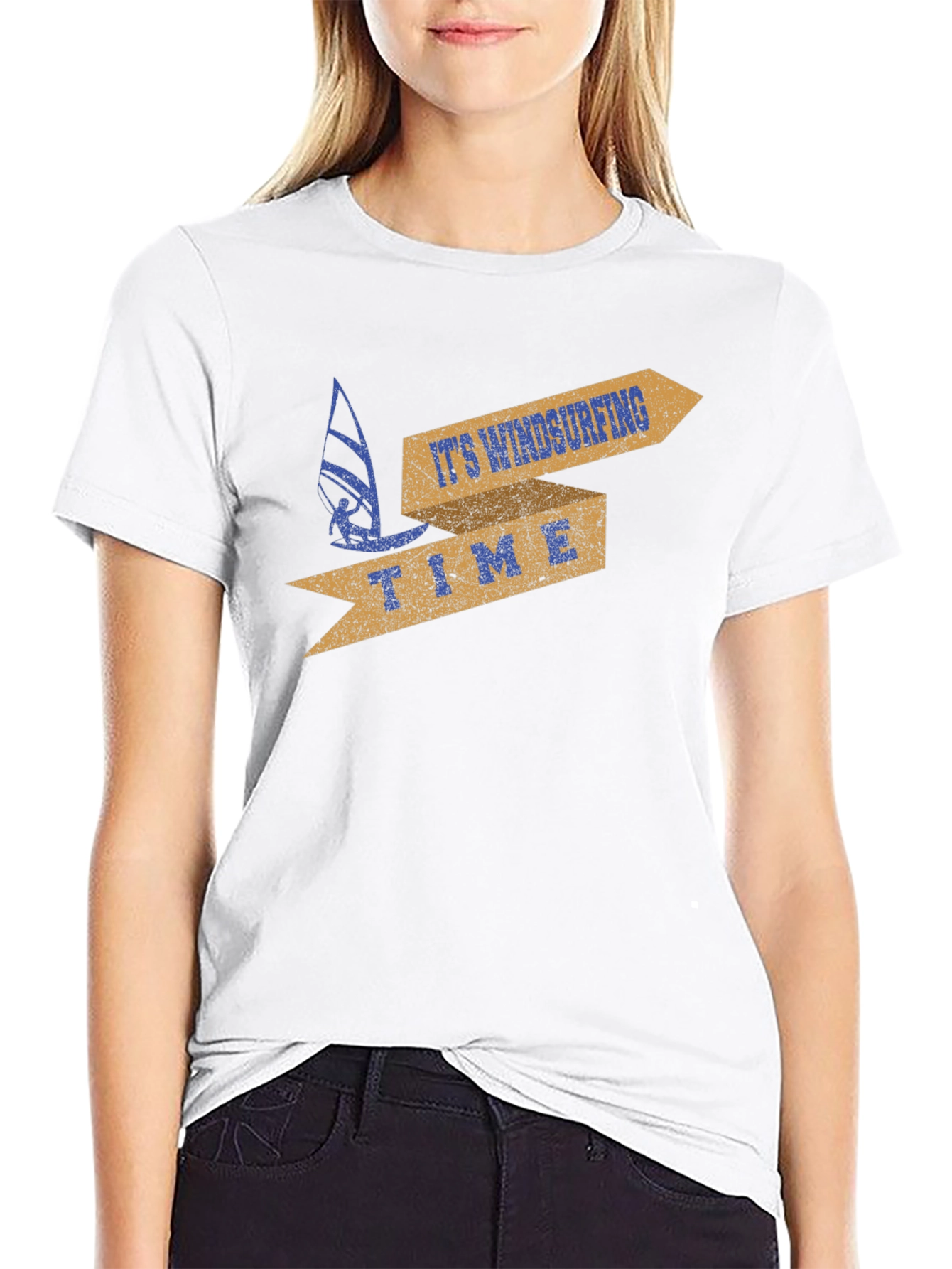 Windsurfing Time Graphic T-Shirt - Surfer Apparel