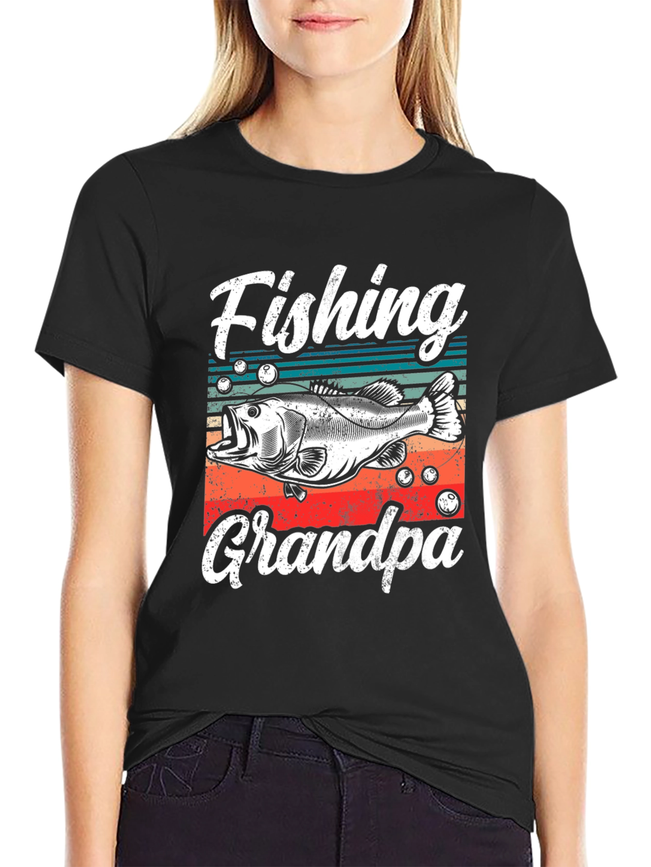 Fishing Grandpa T-Shirt - Angler Gift