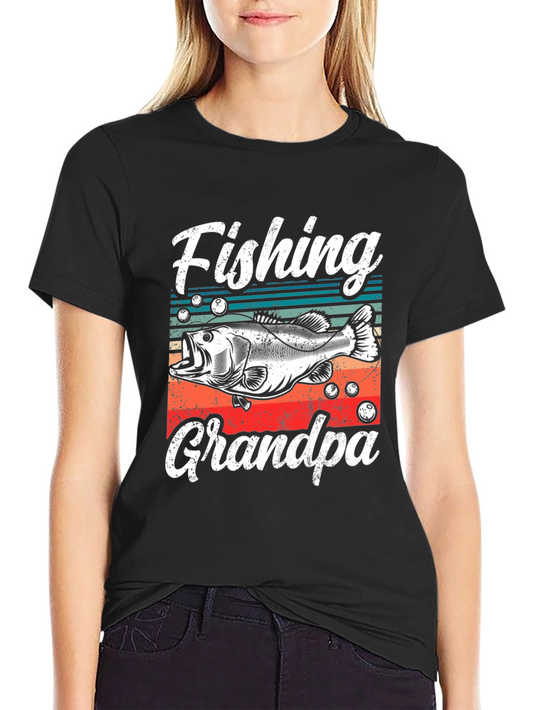 Fishing Grandpa T-Shirt - Angler Gift