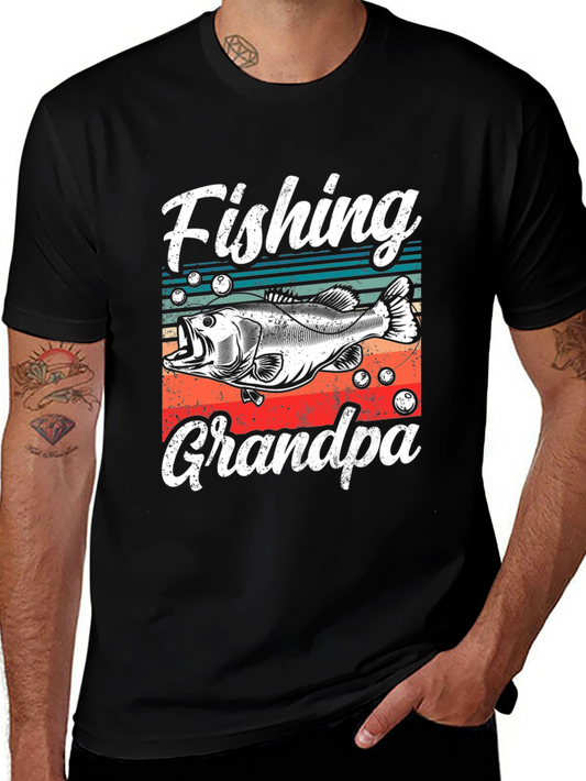 Fishing Grandpa T-Shirt - Angler Gift