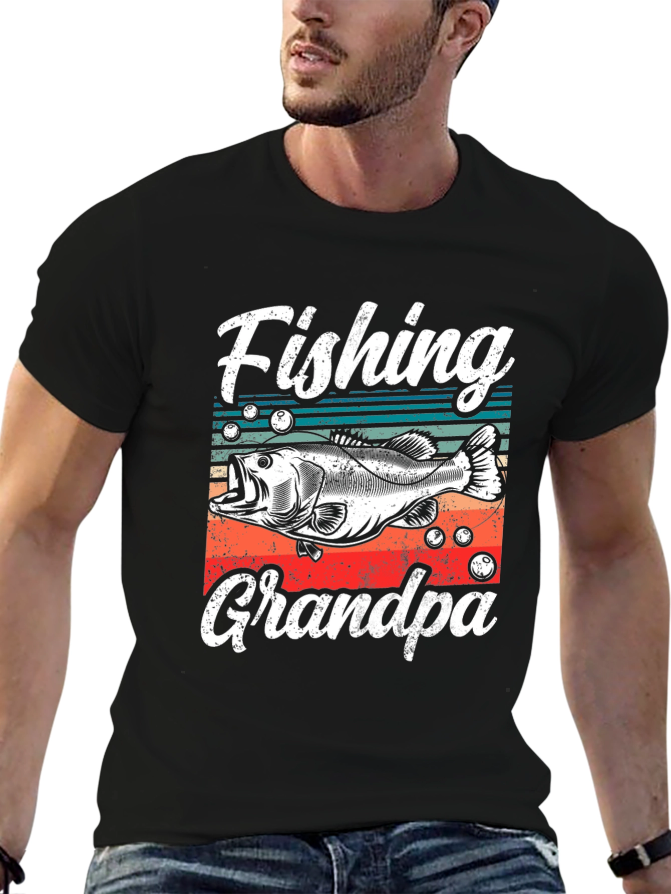 Fishing Grandpa T-Shirt - Angler Gift