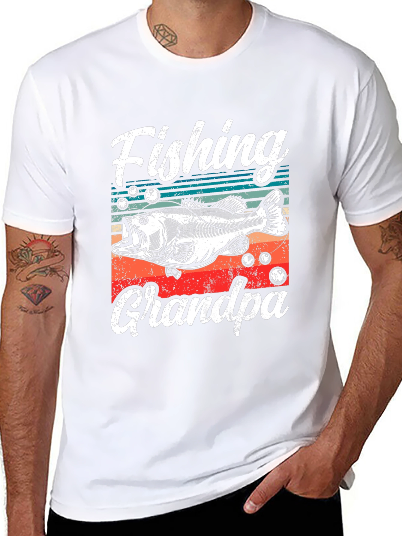 Fishing Grandpa T-Shirt - Angler Gift