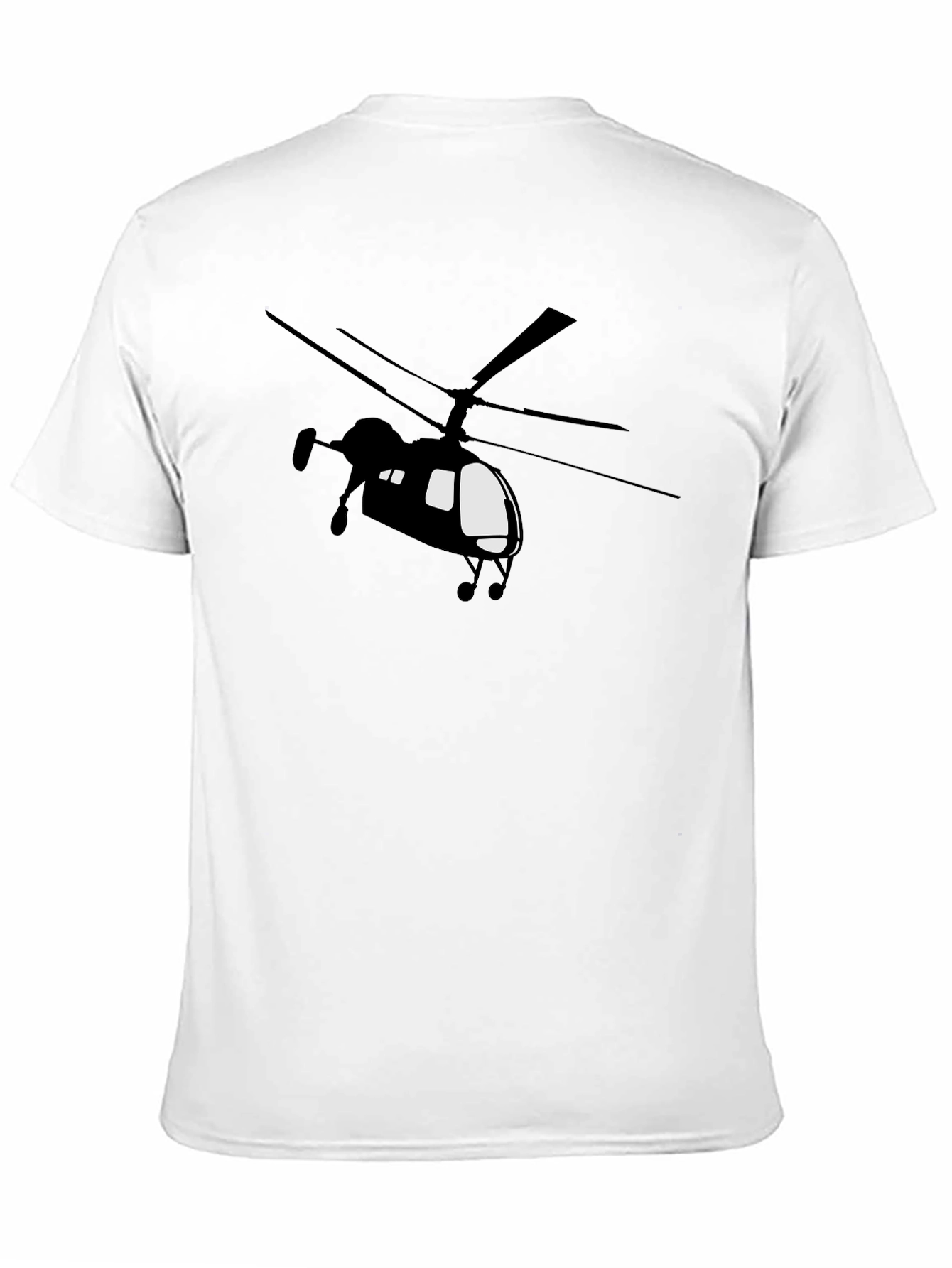 Helicopter Graphic T-Shirt - Bold Black Tee